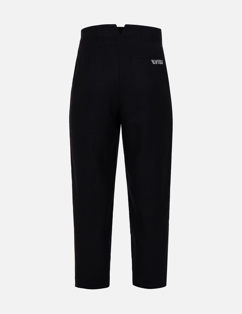 EVISU Seagull Embroidery Wool-mix Taper Pants outlook