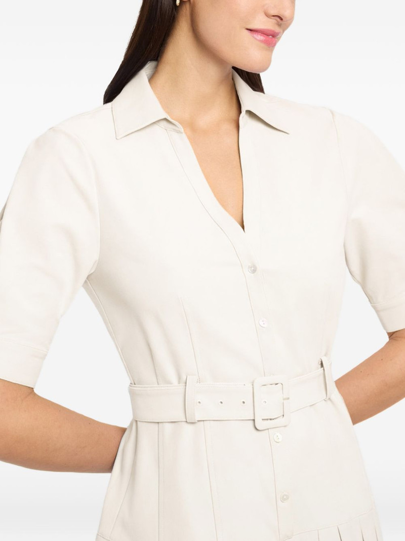 Moriah pleated belted mini dress 5