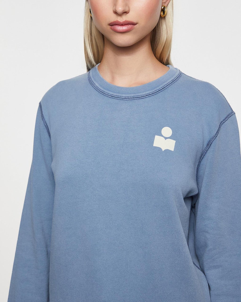 Sweatshirt Maurine Blå/ecru - 5