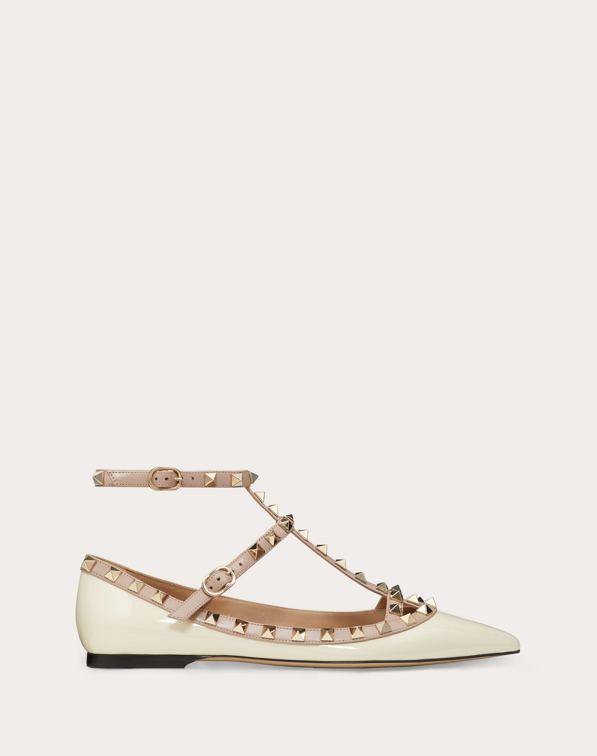 Patent Rockstud Caged Ballet Flat - 1