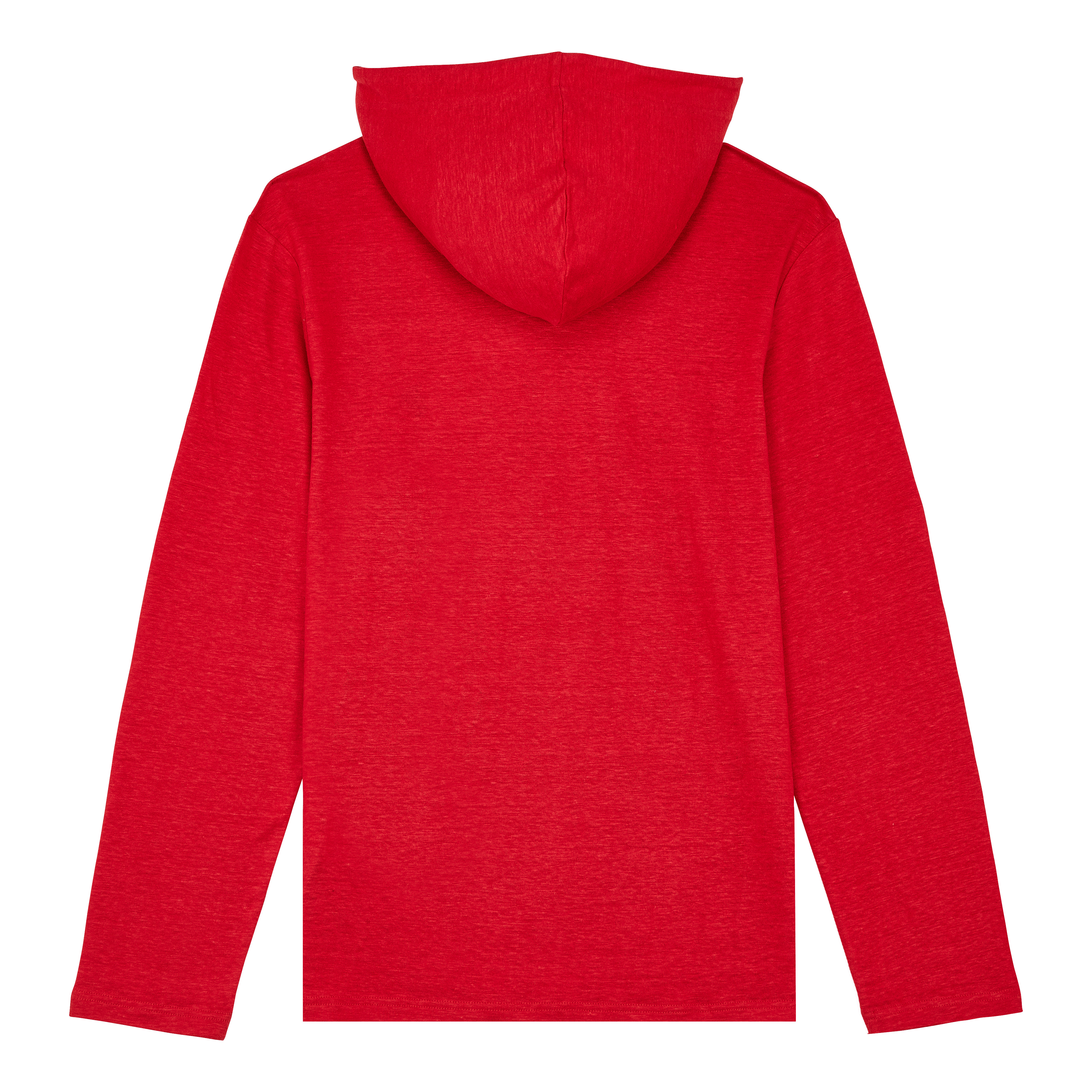 Men Linen Long-sleeves Hoodie T-shirt - 2