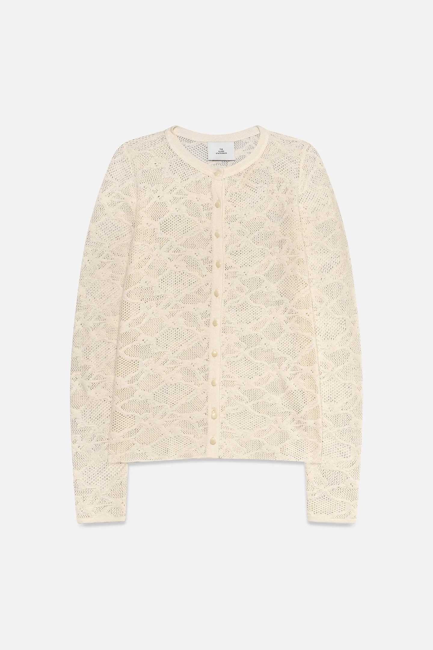 POINTELLE FITTED CARDIGAN - 1
