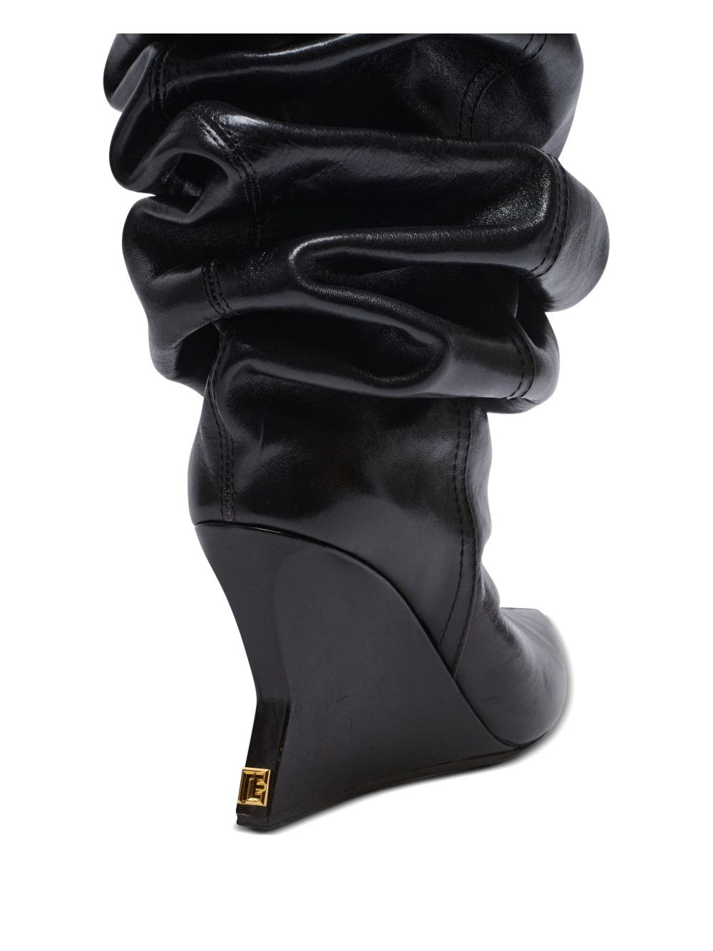 95mm calfskin wedge over-the-knee boots - 2