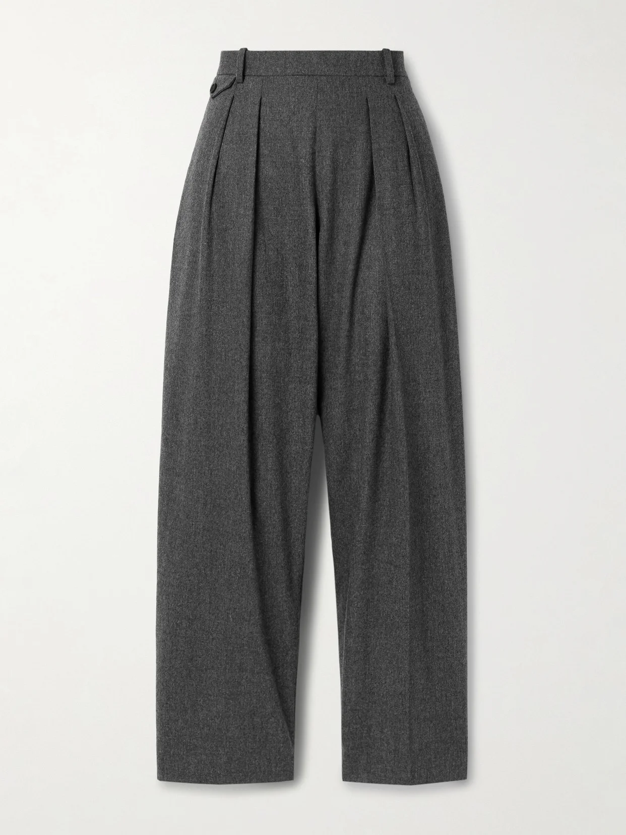 Dugan Pleated Wool Tapered Pants - 1