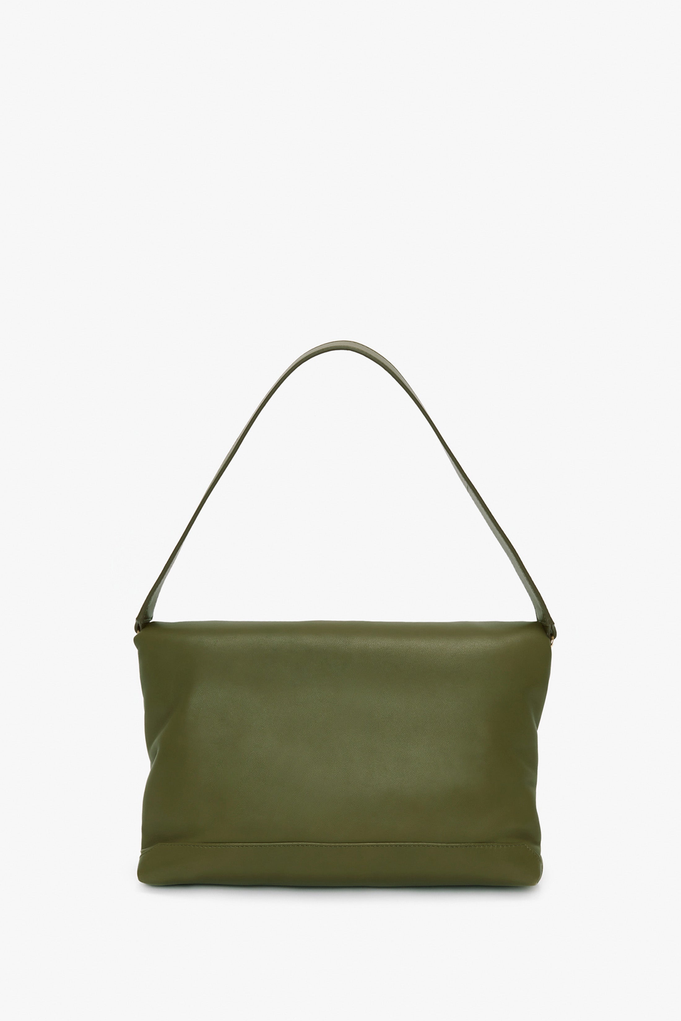 ハンドバッグ VICTORIA BECKHAM PUFFY LEATHER POUCH WITH CHAIN Chain Pouch With Strap In Frost Ostrich-Effect Leather