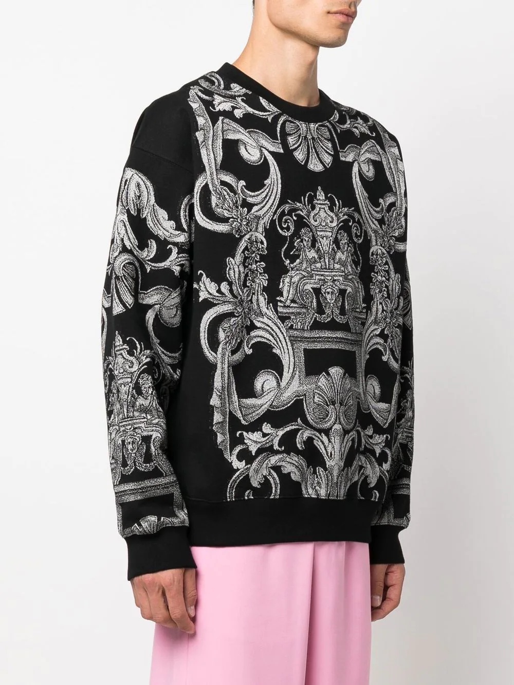 Barocco-print sweatshirt - 3