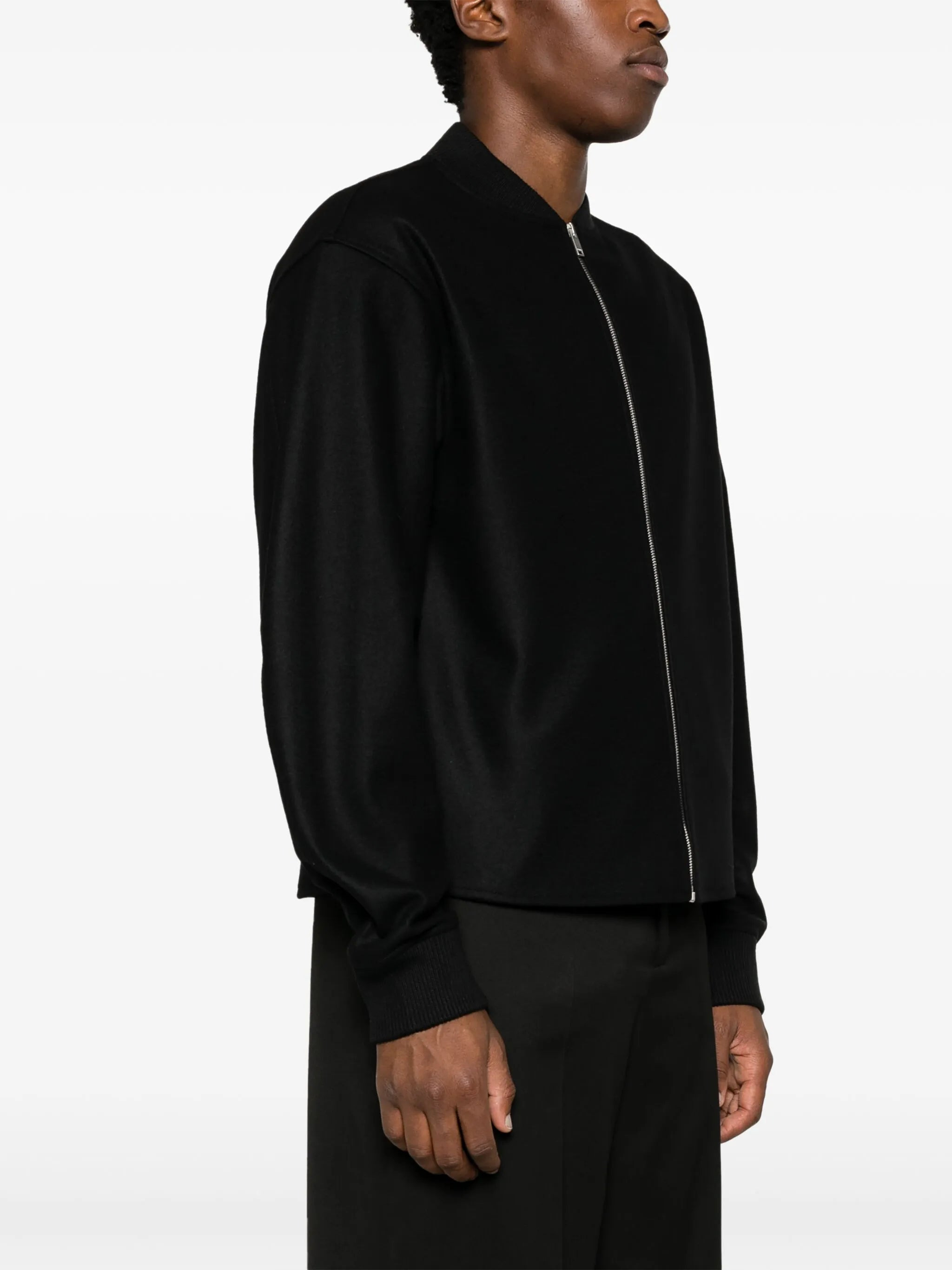 Jil Sander Band-collar Wool Bomber Jacket - 4