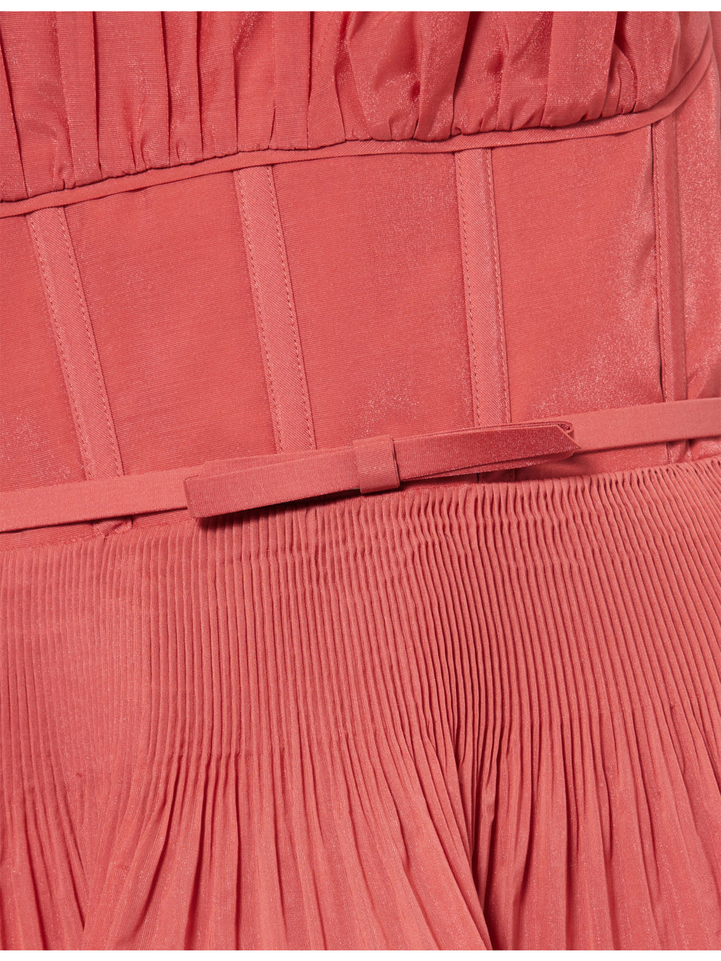 Pleated Tiered Woven Midi Dress - 6