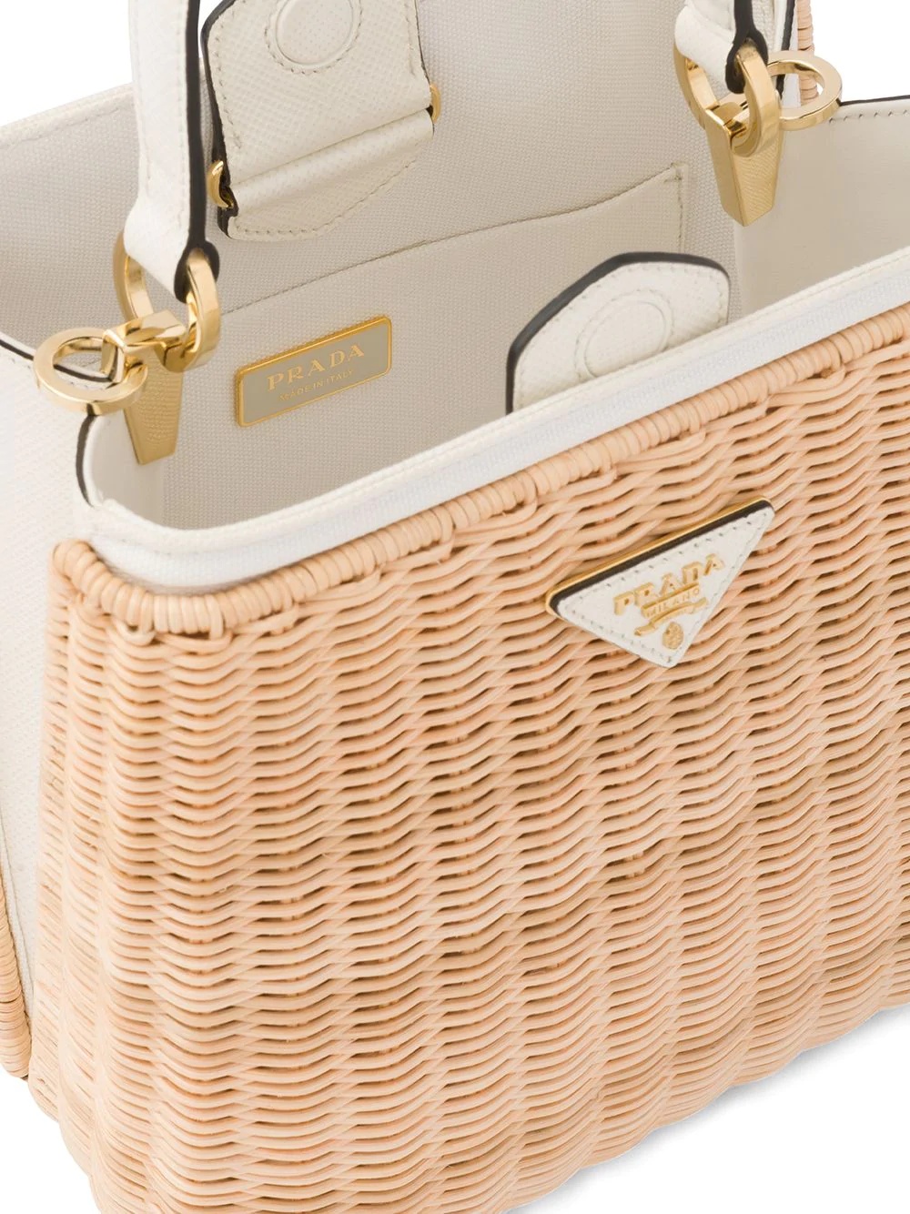 Panier wicker tote bag - 5