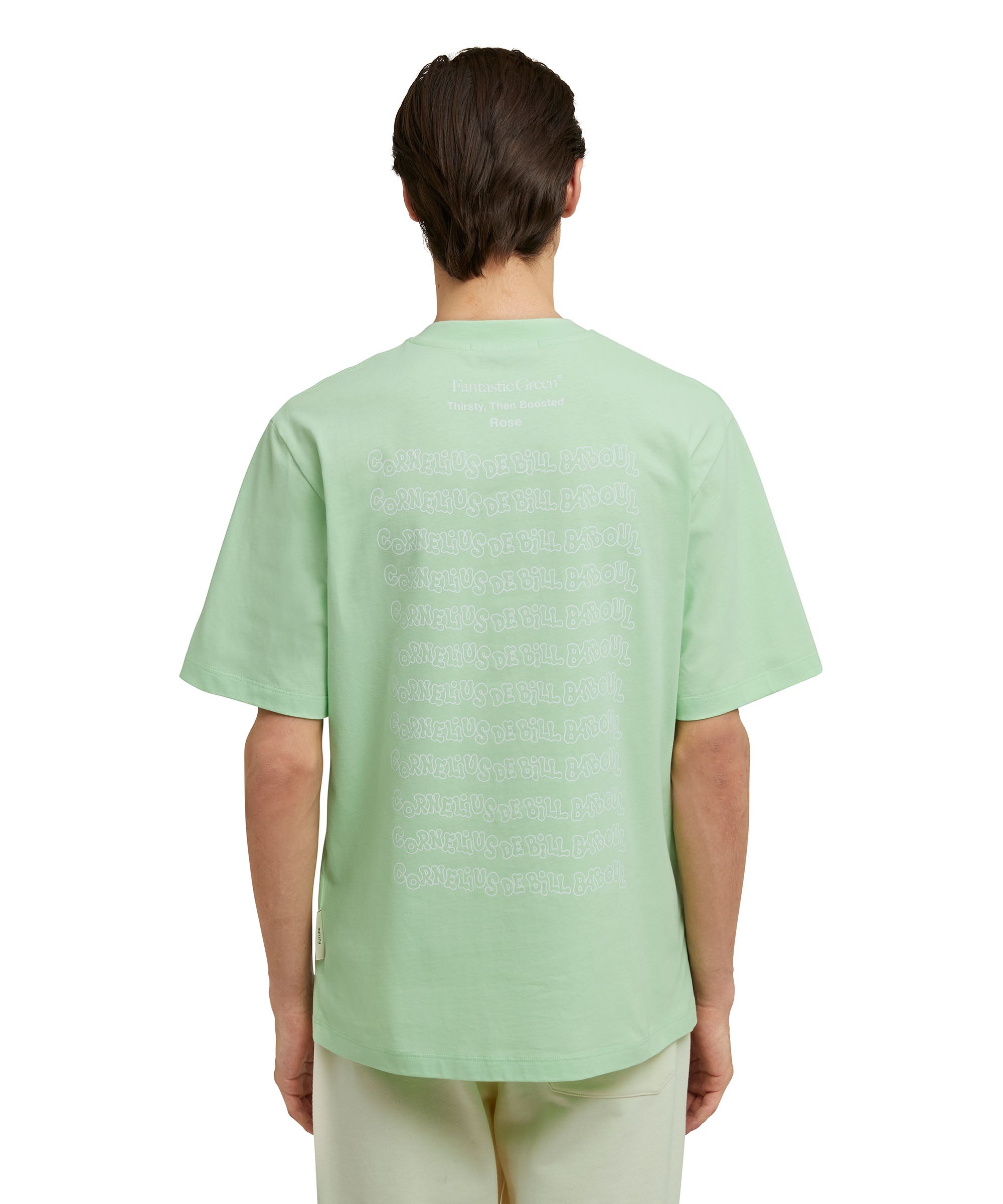 Organic cotton crewneck t-shirt from the MSGM Fantastic Green Capsule - 3
