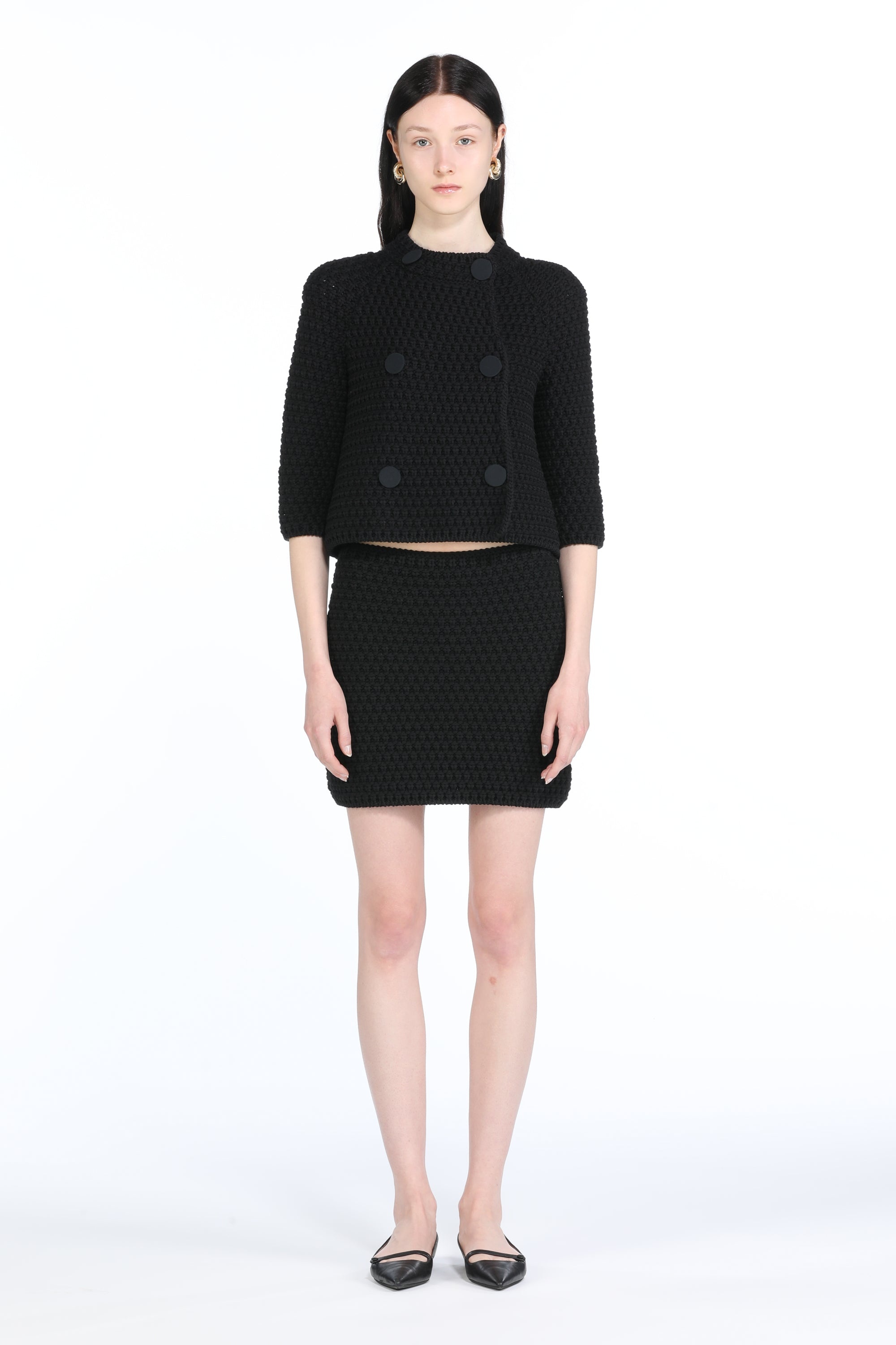 KNITTED CROPPED JACKET - 4