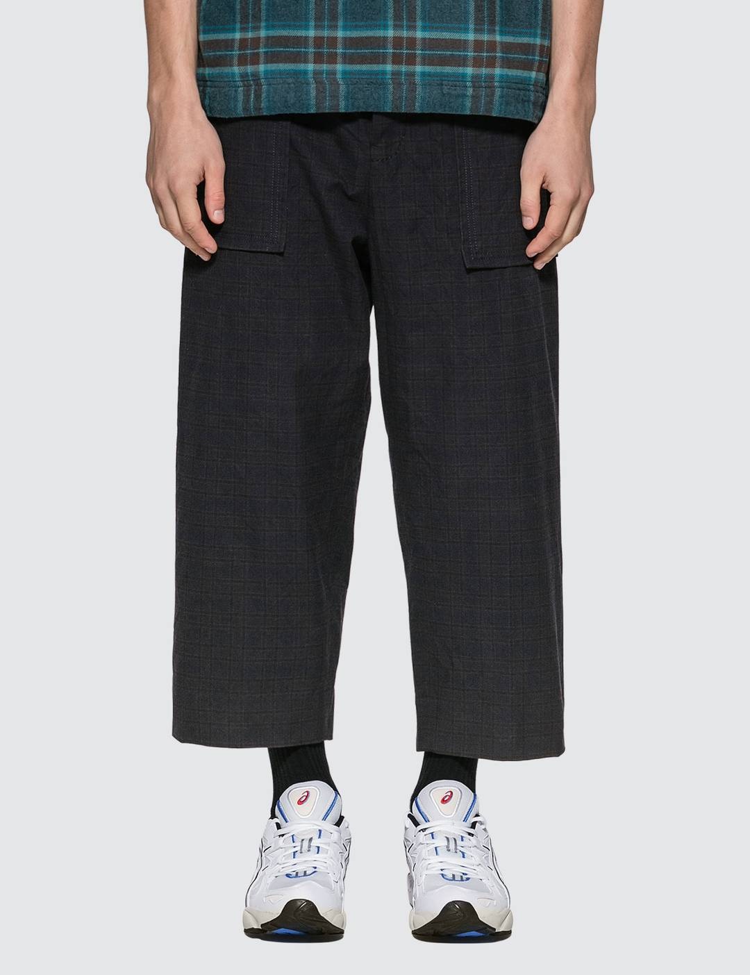 Glencheck Cropped Pants - 1