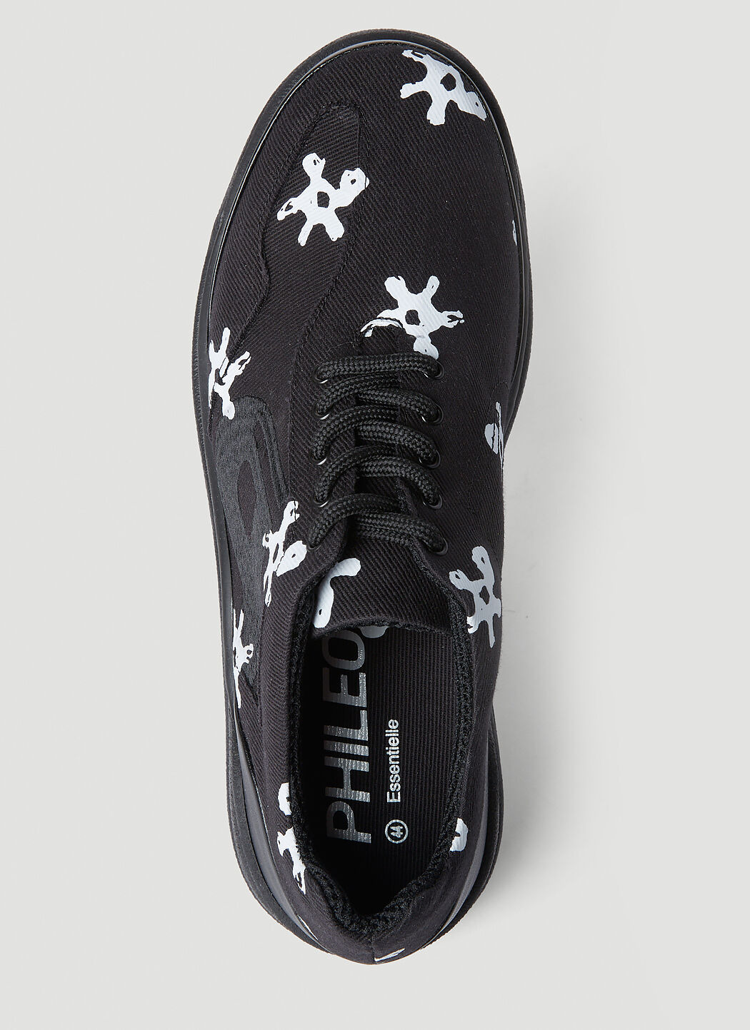 Basalt White Flower Lace-Ups - 7