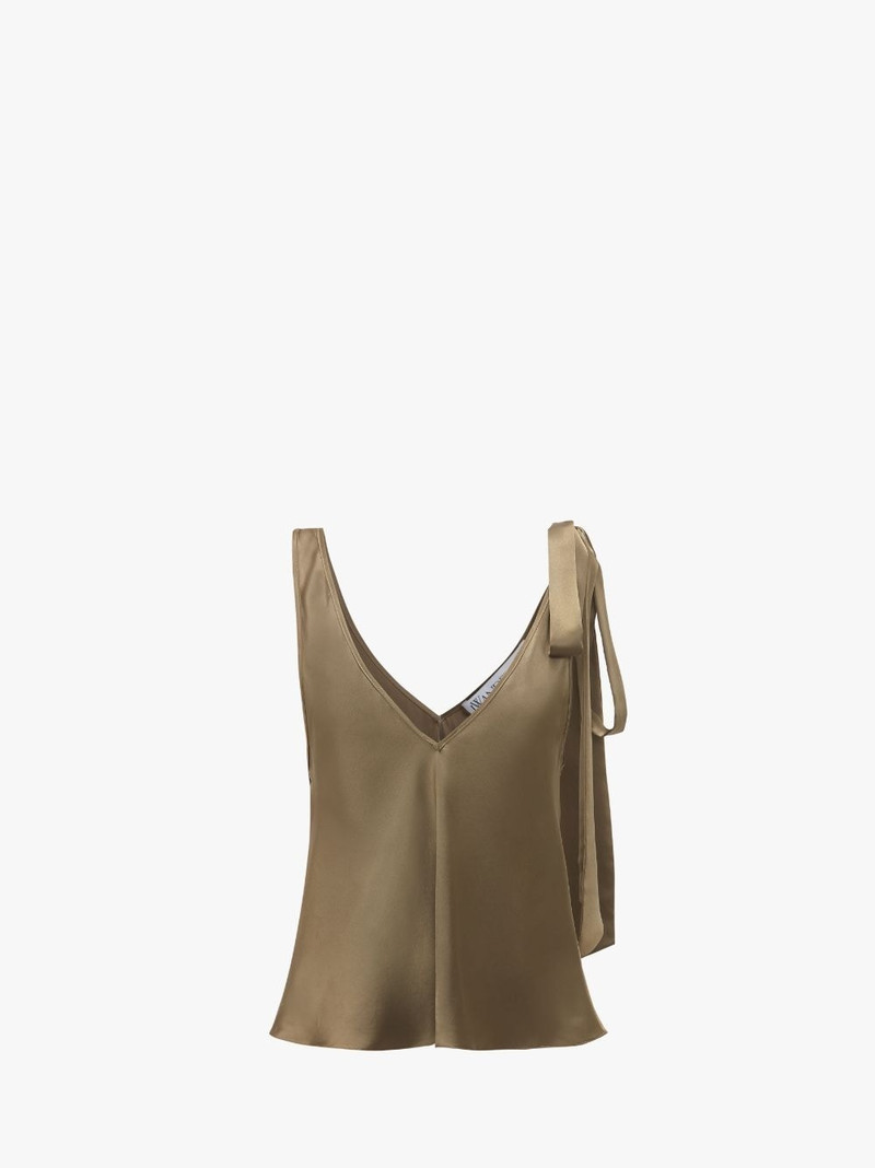 SHOULDER TIE SILK TOP 1