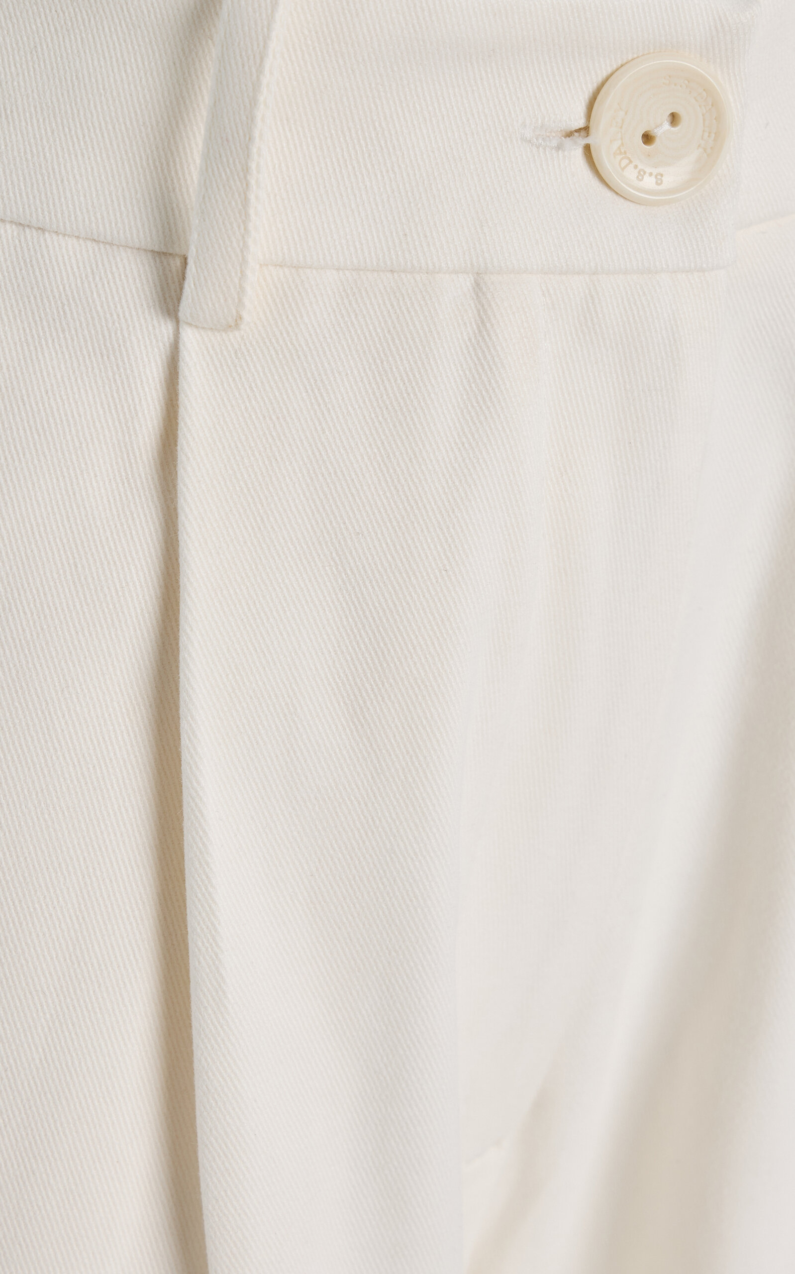 Clement Pleated Wool Shorts ivory - 5