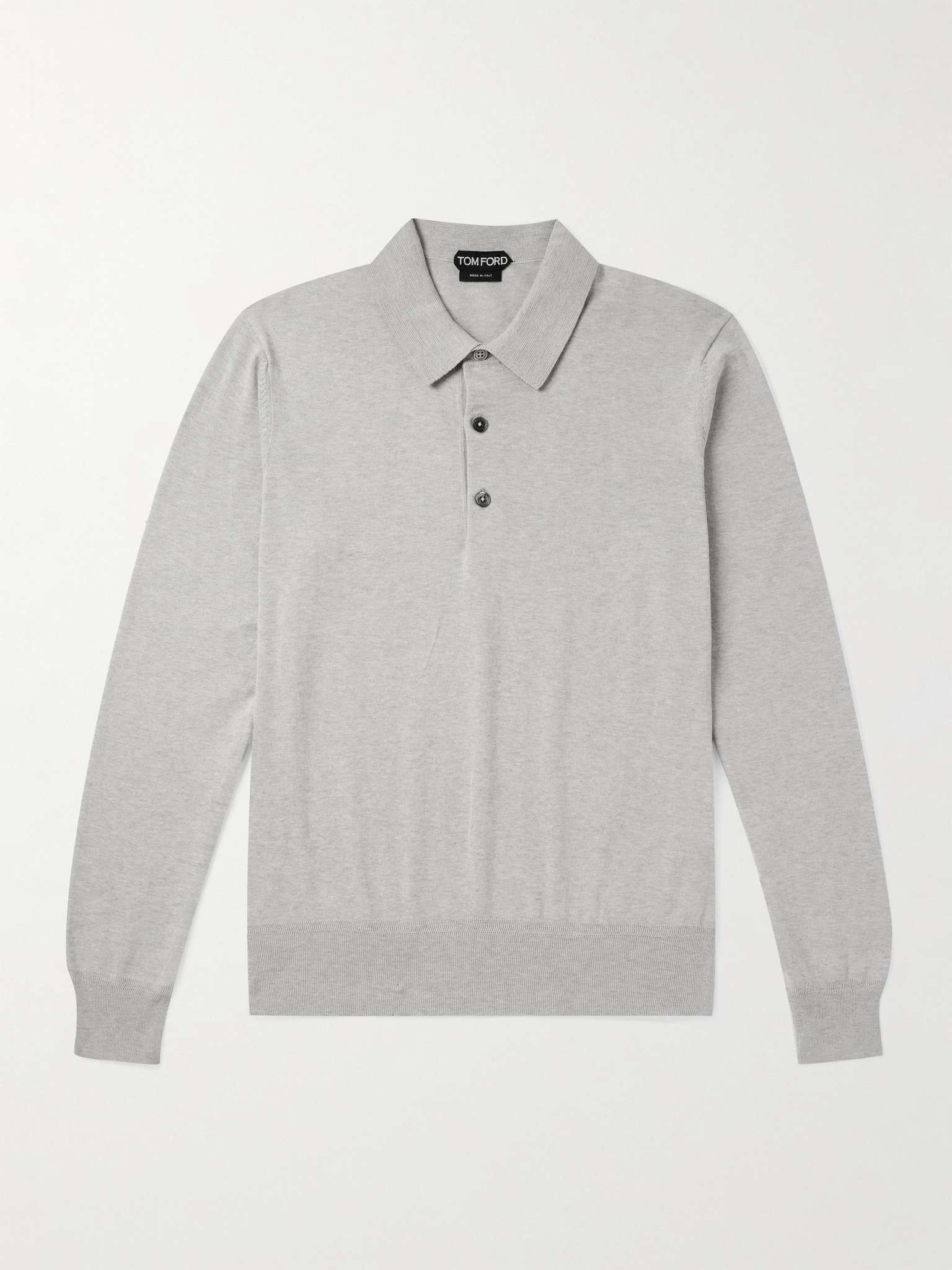Slim-Fit Cotton Polo Shirt - 1