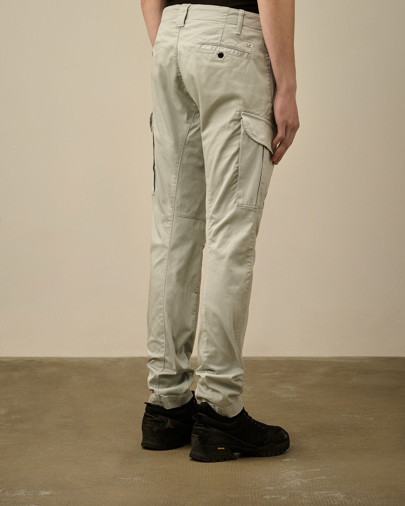 Stretch Sateen Cargo Logo Pants 4