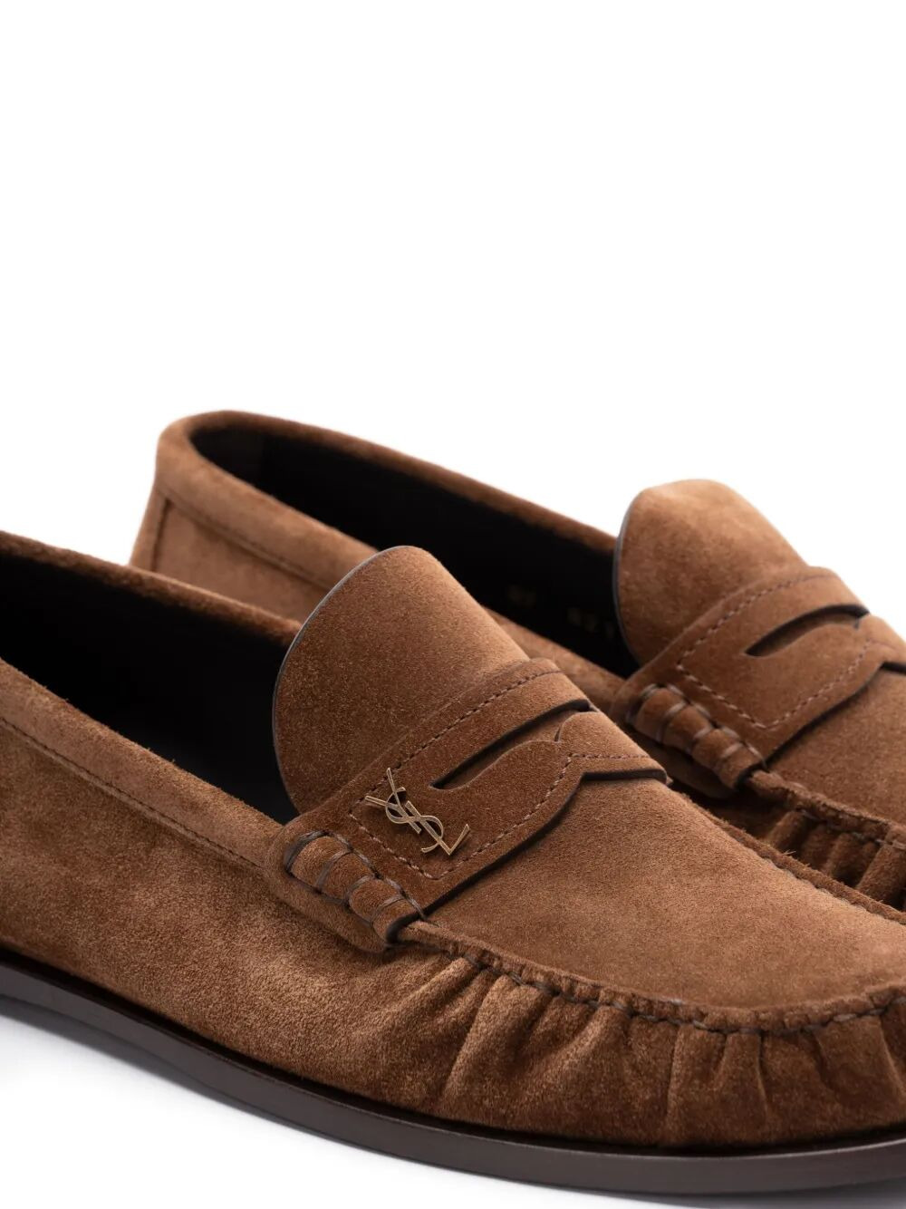 Saint Laurent Paris Men Ryan Suede Loafers - 4