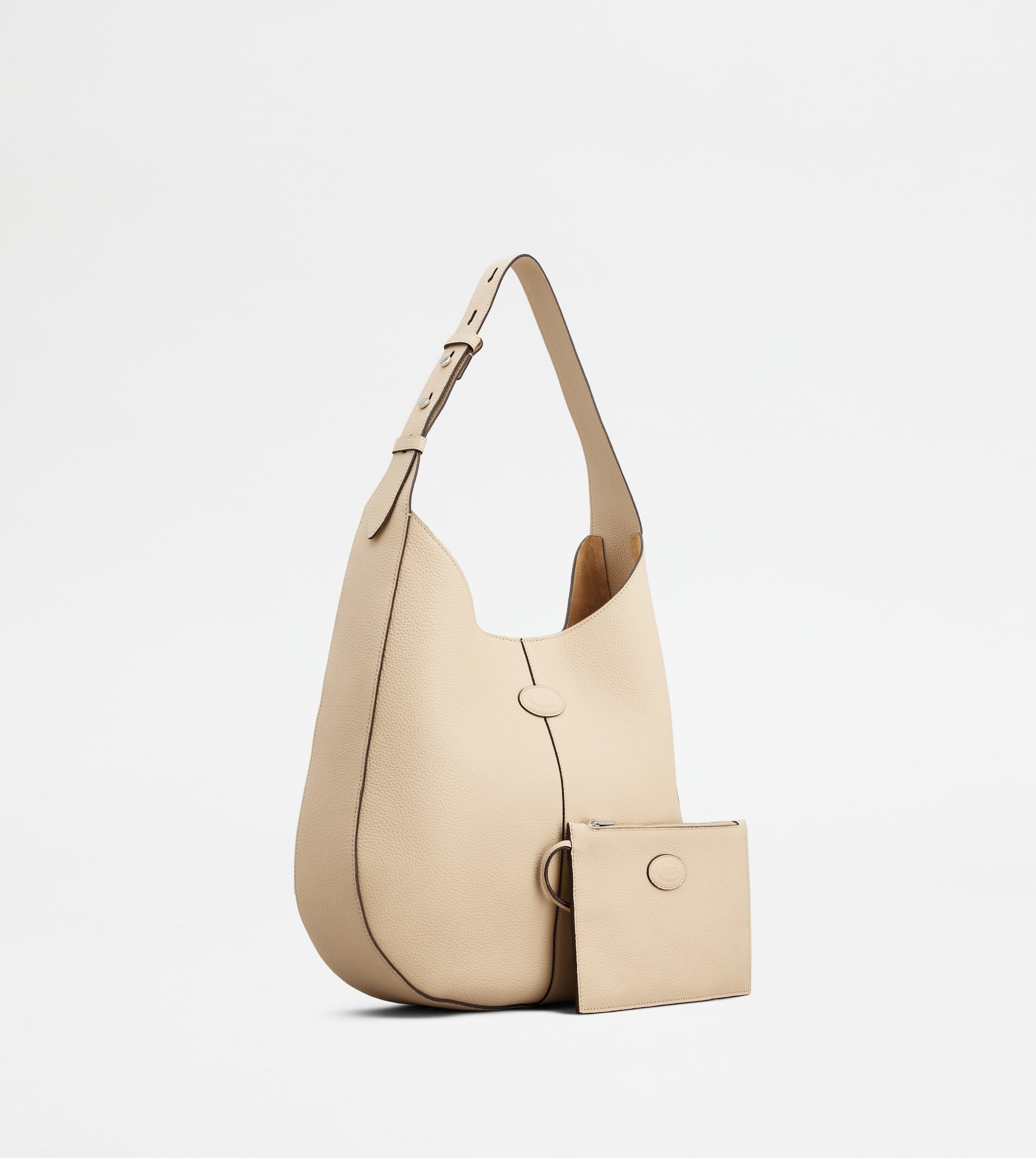 TOD'S DI BAG HOBO BAG IN LEATHER SMALL - BEIGE - 3