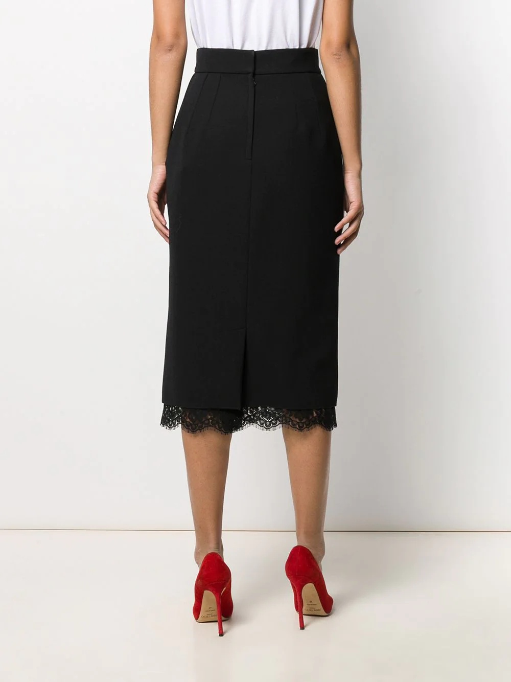 basket weave midi skirt - 4