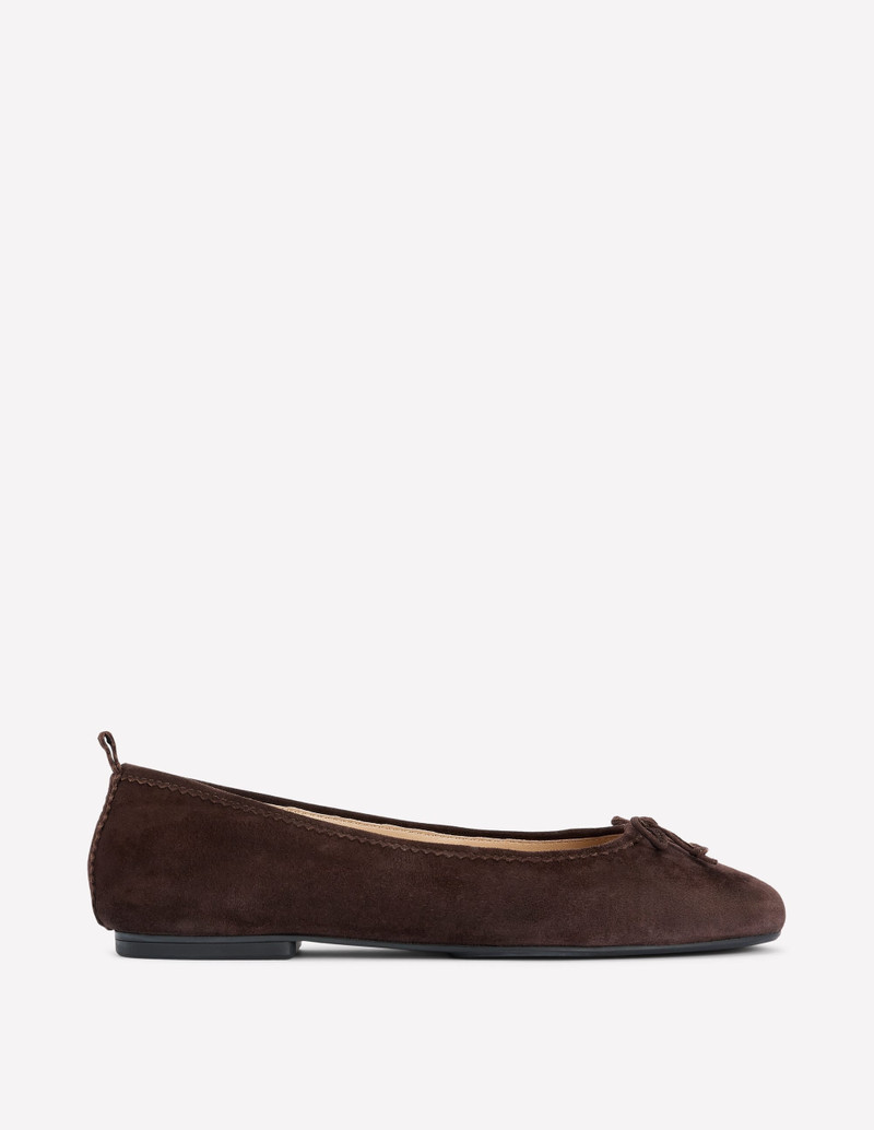Kitty Flexi Sole Ballet Flats-Chocolate 1