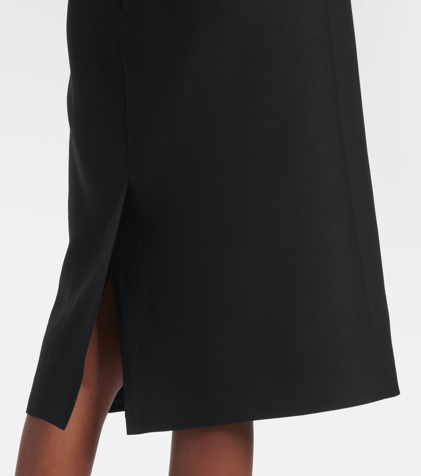 Crepe Couture bow-detail midi dress - 5