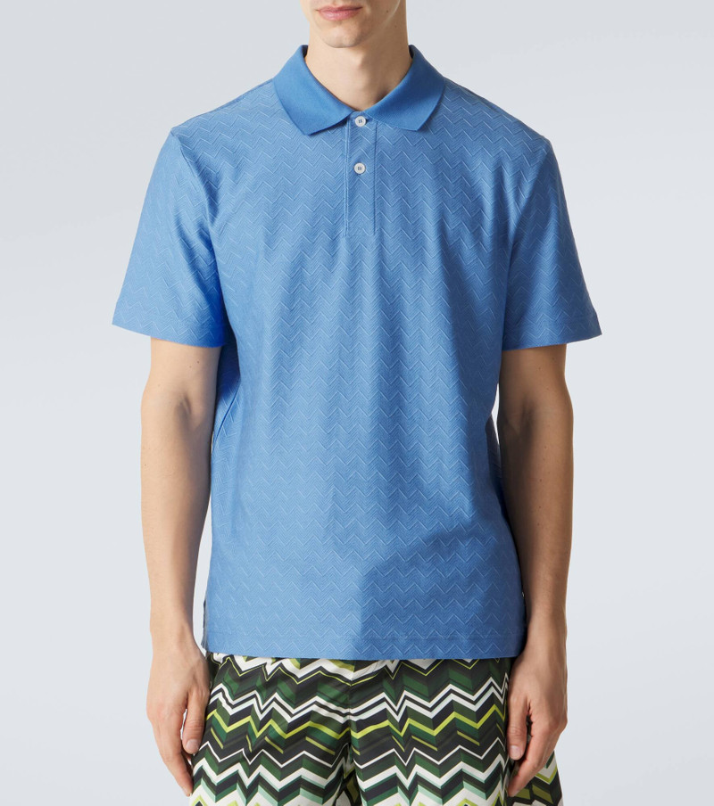 Zigzag cotton polo shirt 3