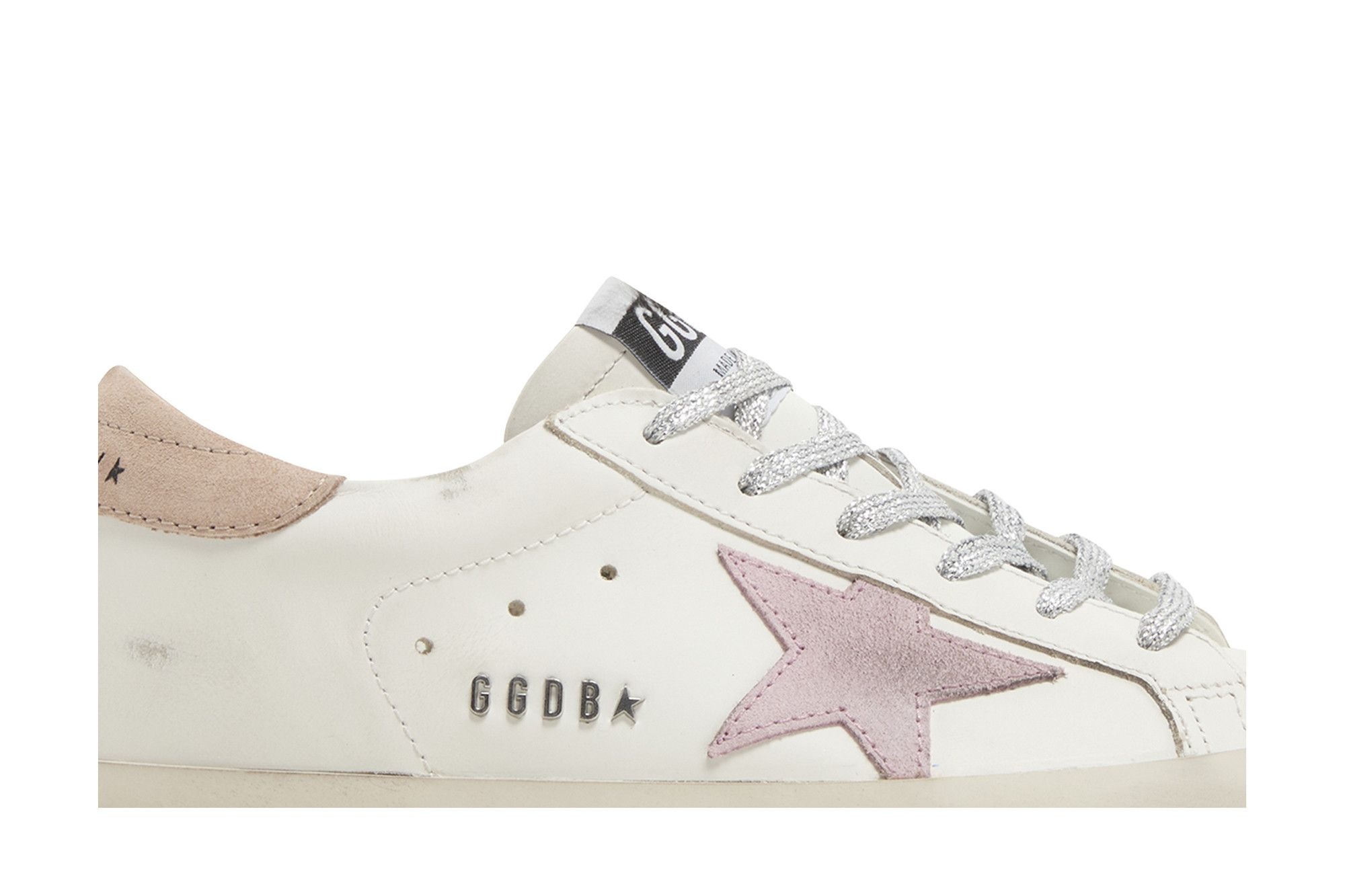 Golden Goose Wmns Superstar 'White Antique Pink' - 2