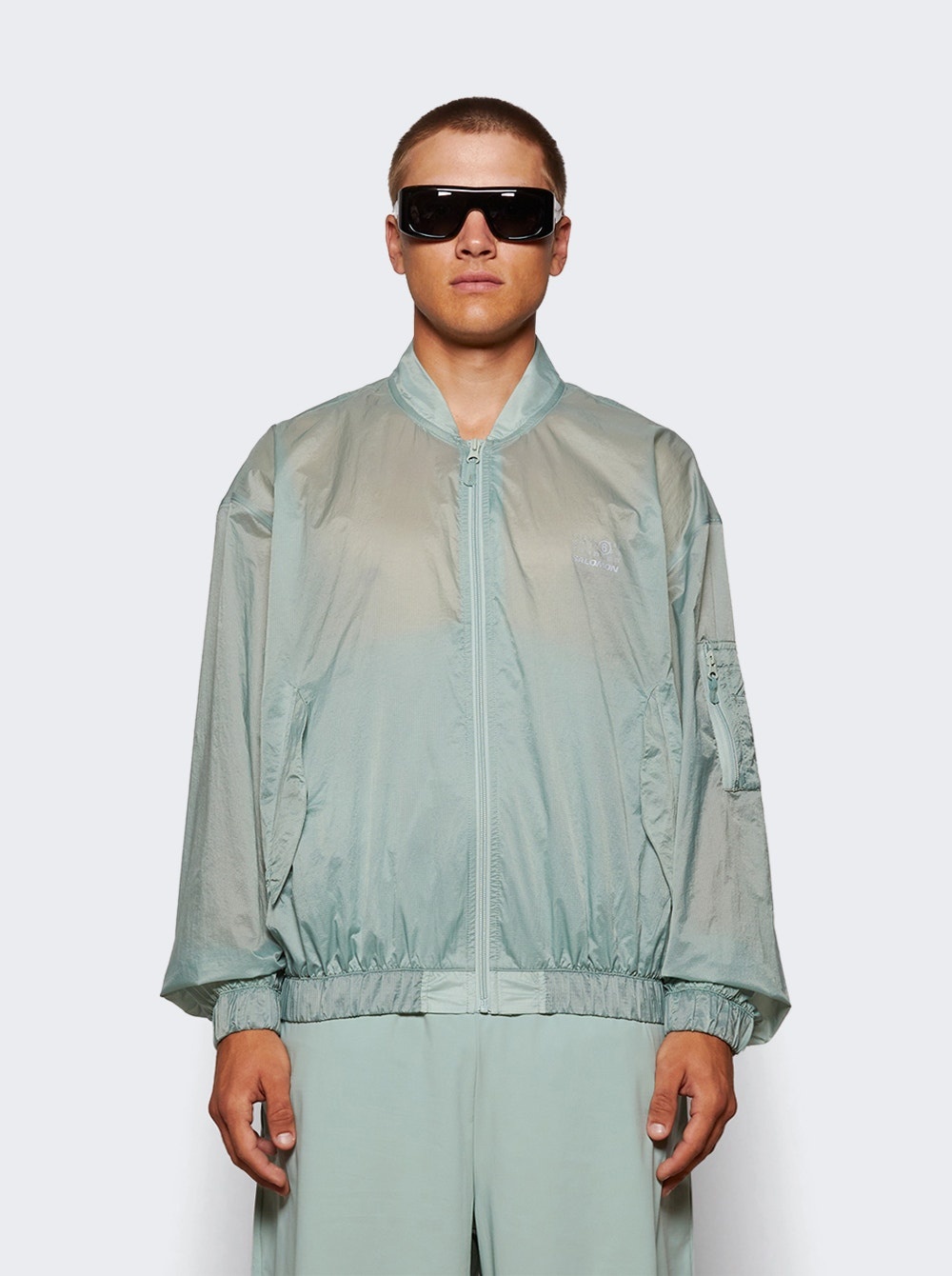 X Salomon D1 Sports Jacket Jadeite - 2