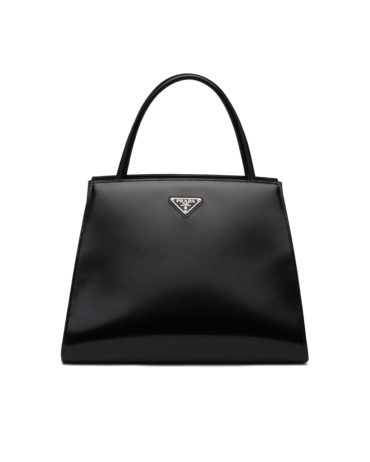 Brushed leather handbag - 1