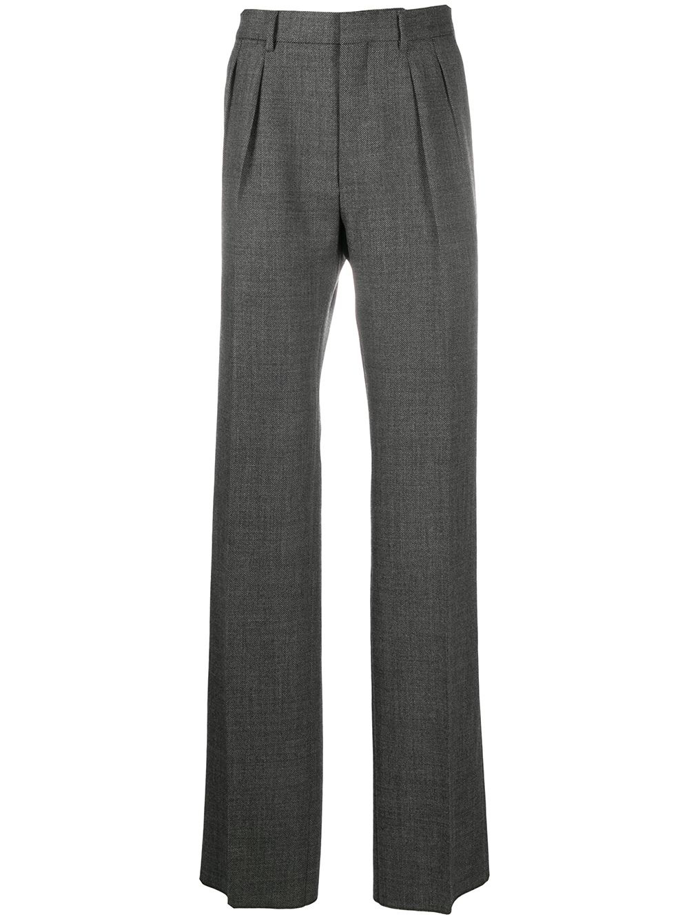 relaxed straight-leg trousers - 1