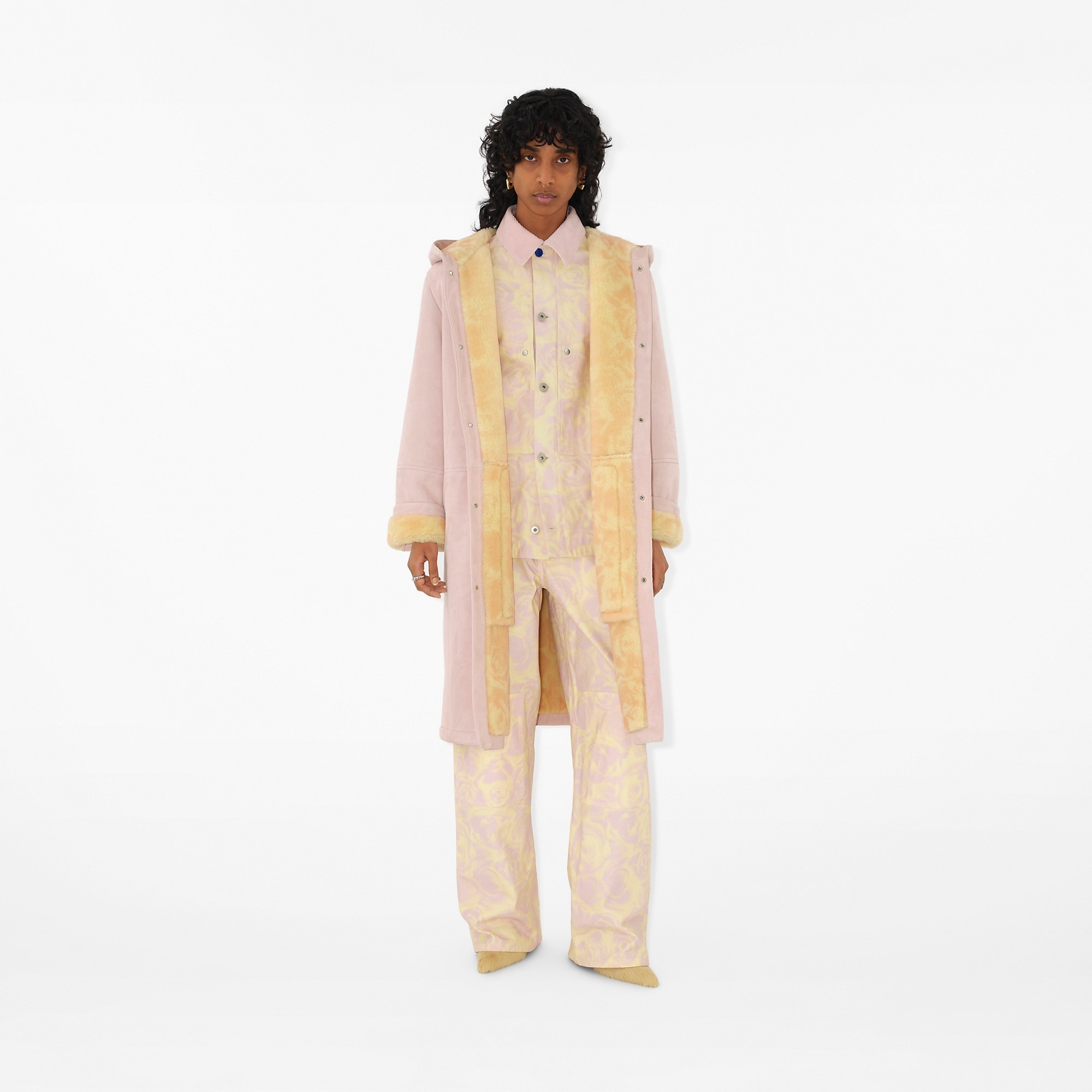 Suede and Shearling Coat - 2