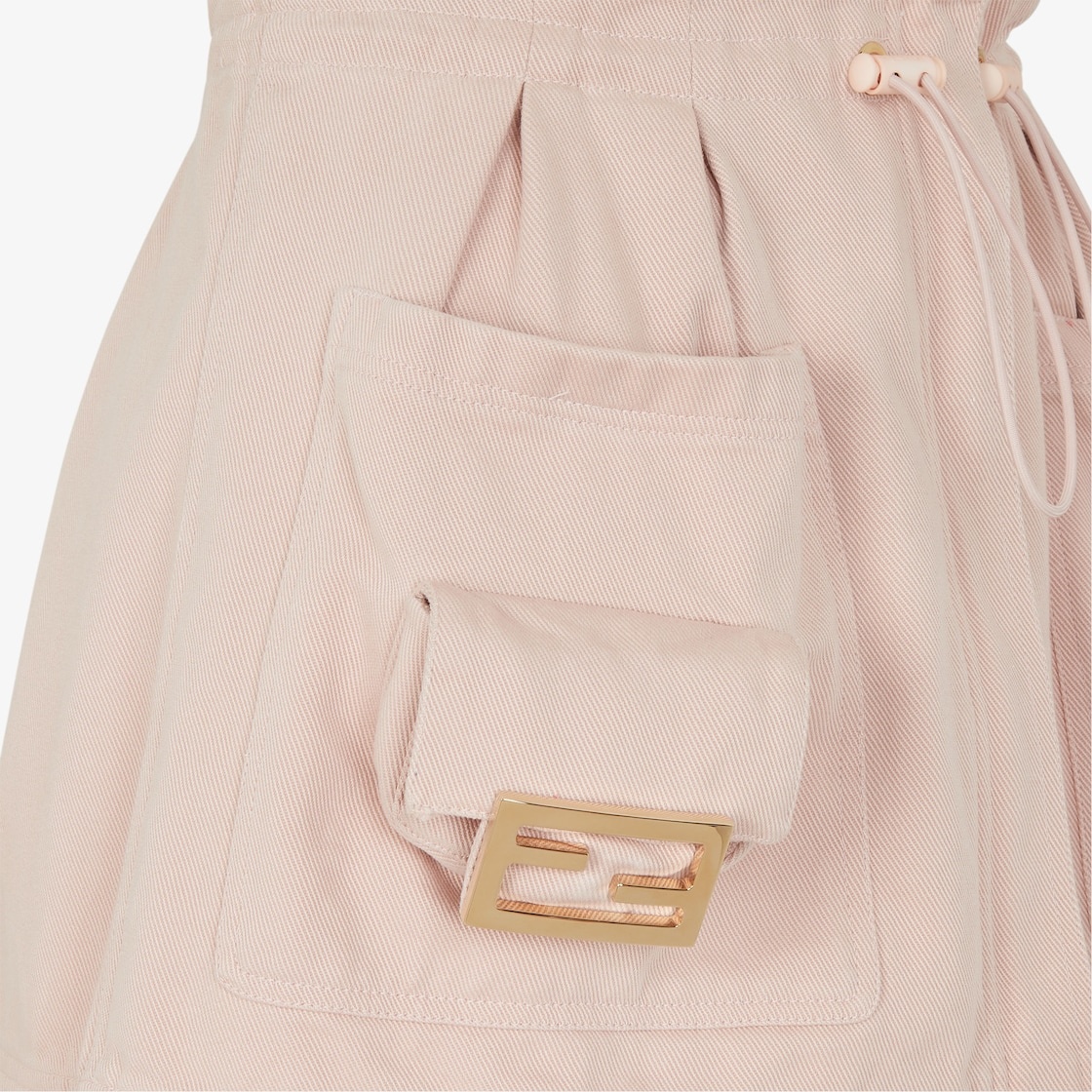 Pink drill skirt - 3