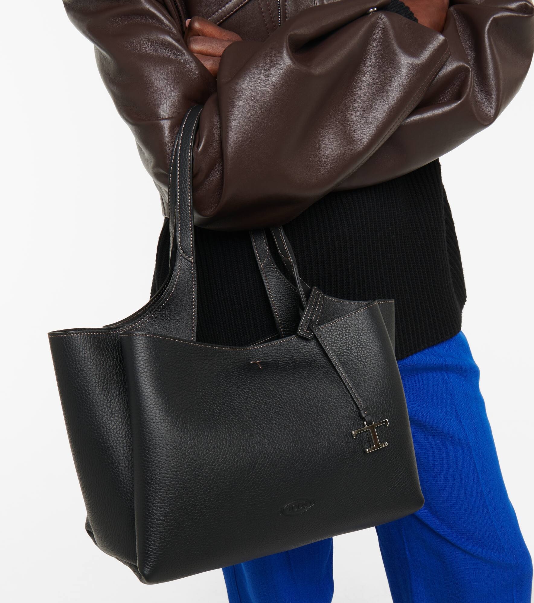 Leather tote bag - 6