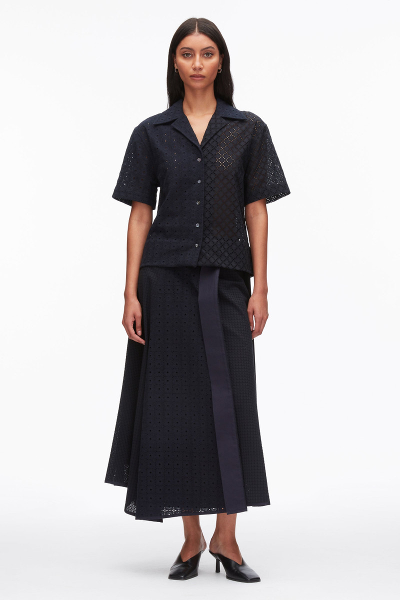 Broderie Anglaise Patchwork Camp Shirt 1