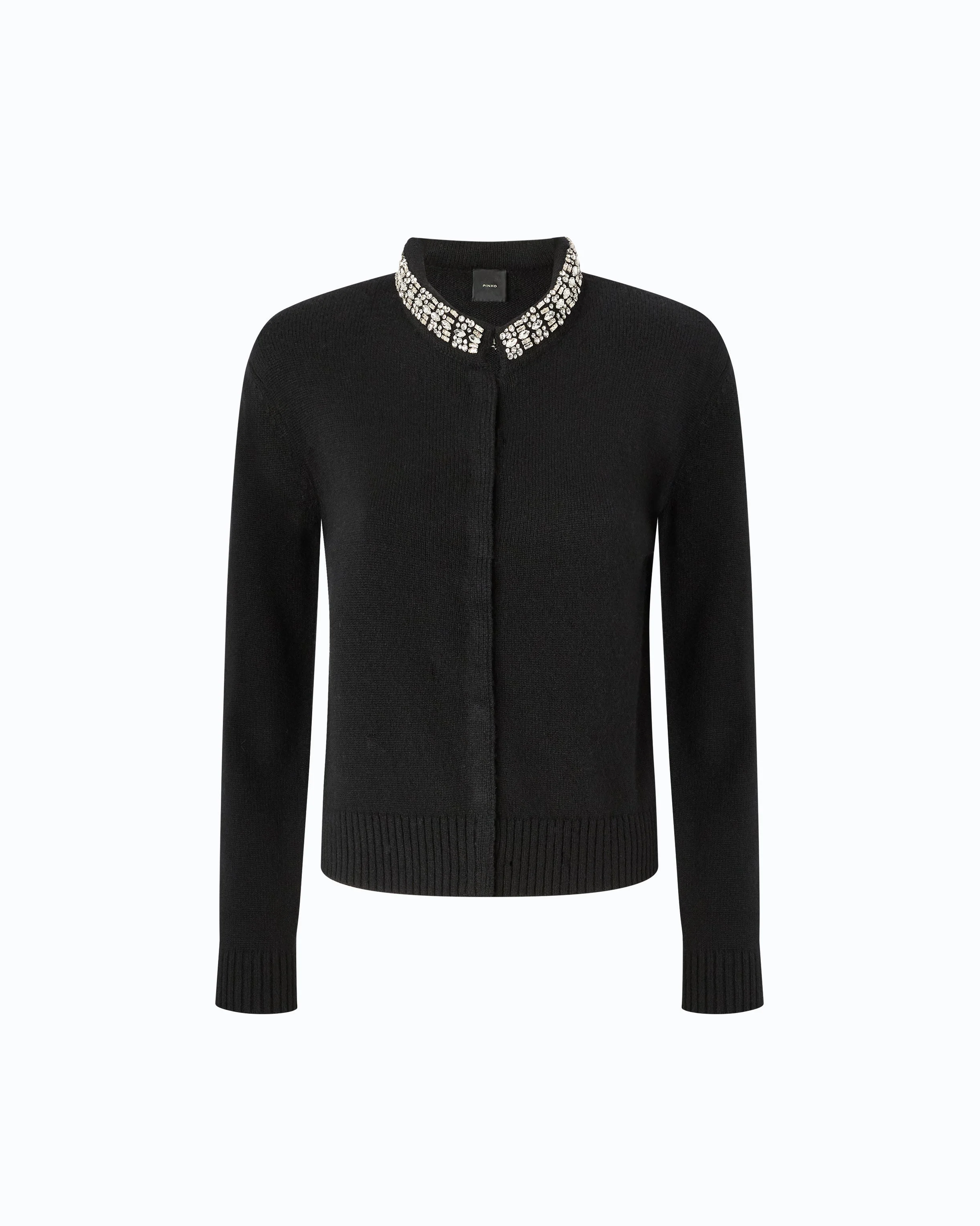 CARDIGAN WITH JEWEL COLLAR - 1
