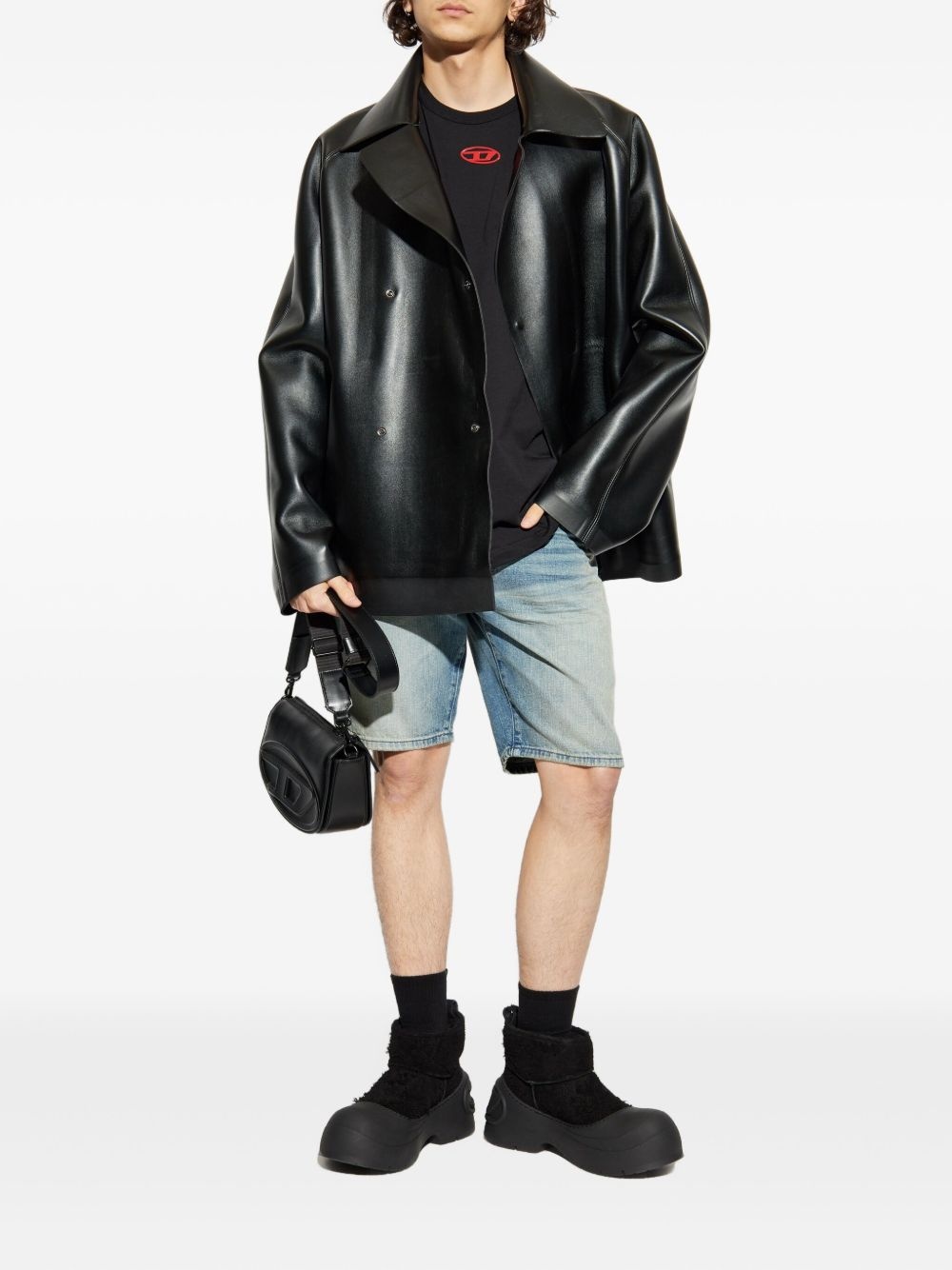 D-Fin denim shorts - 2