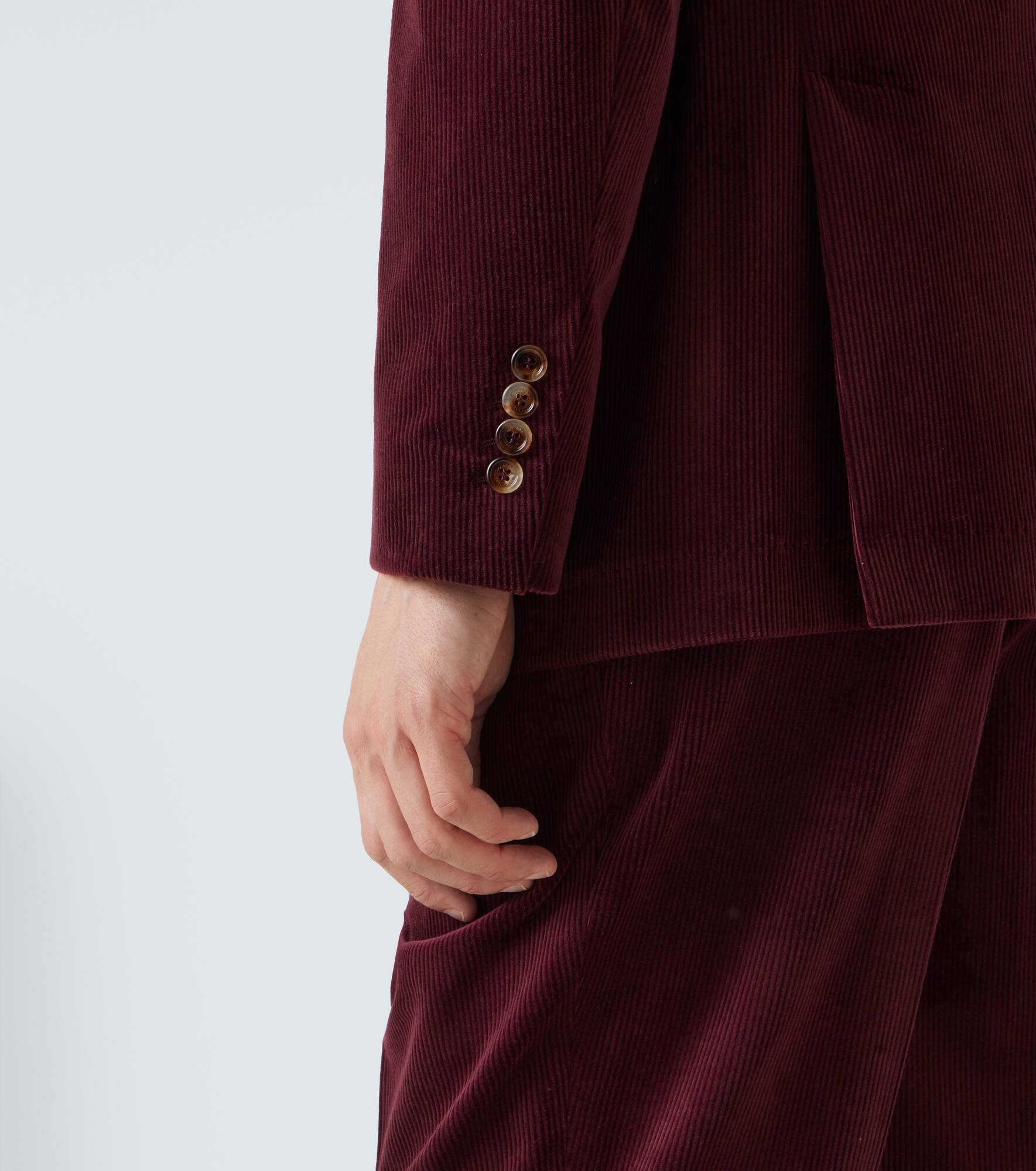 Cotton and cashmere corduroy suit - 8