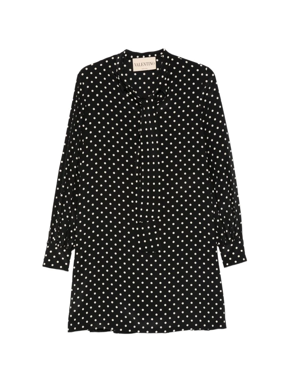 polka-dot mini dress - 1