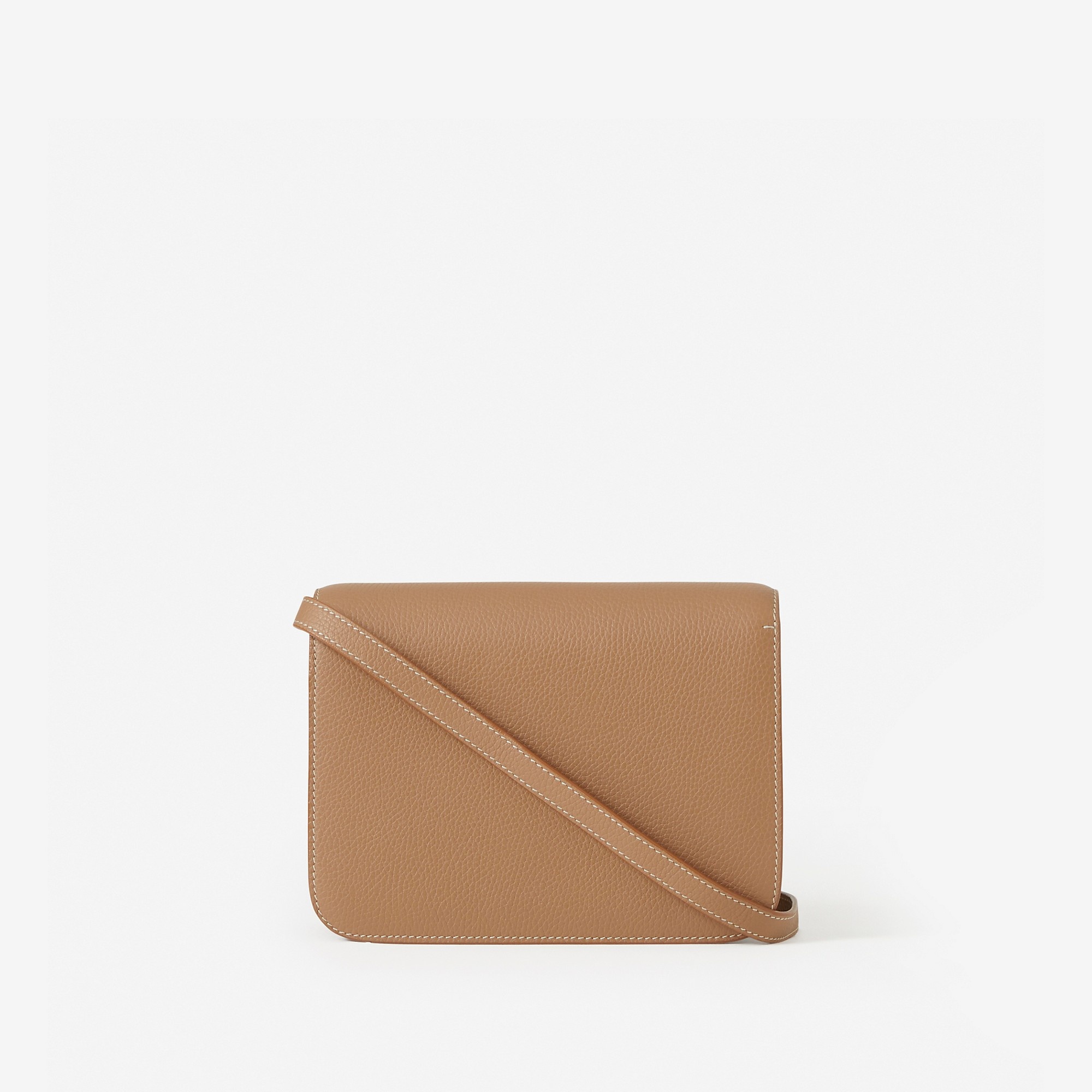 Small Two-tone Leather TB Bag - 3