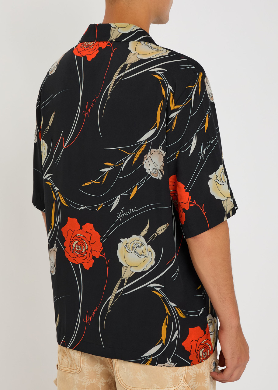 Amiri Floral Camp Printed Woven Shirt - 3