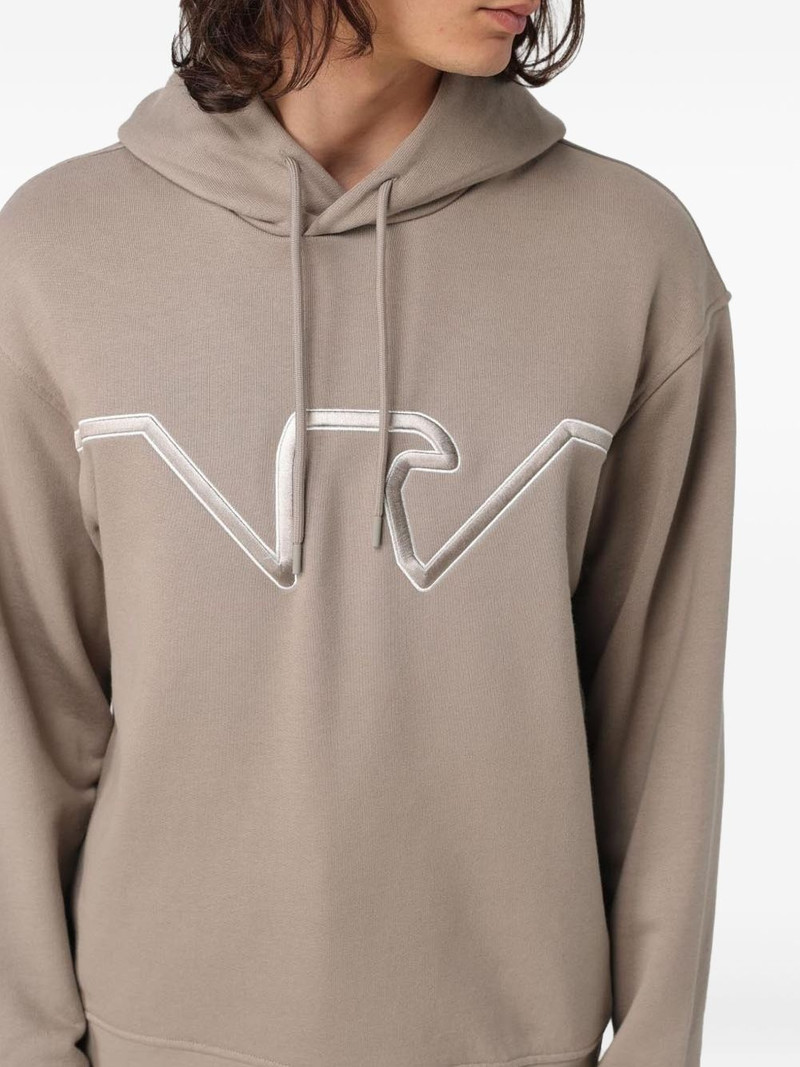 logo-embroidered hoodie 3