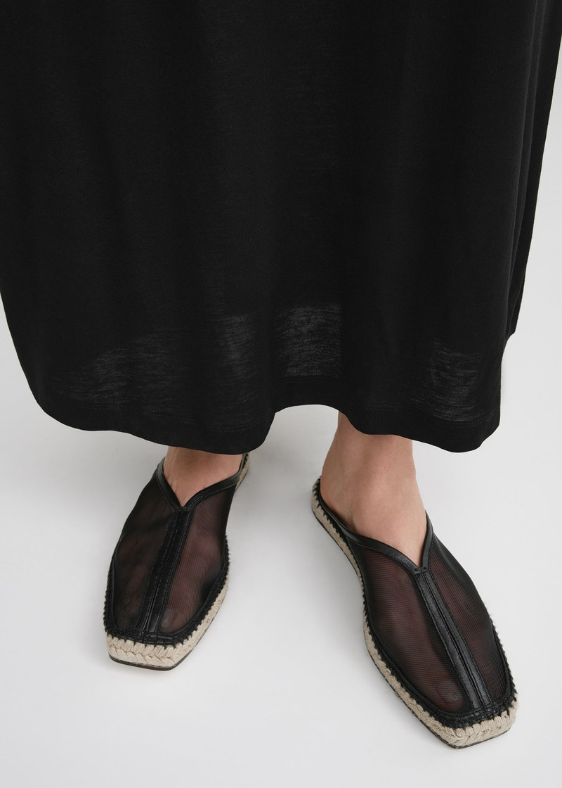 Totême The Espadrille Slipper black outlook