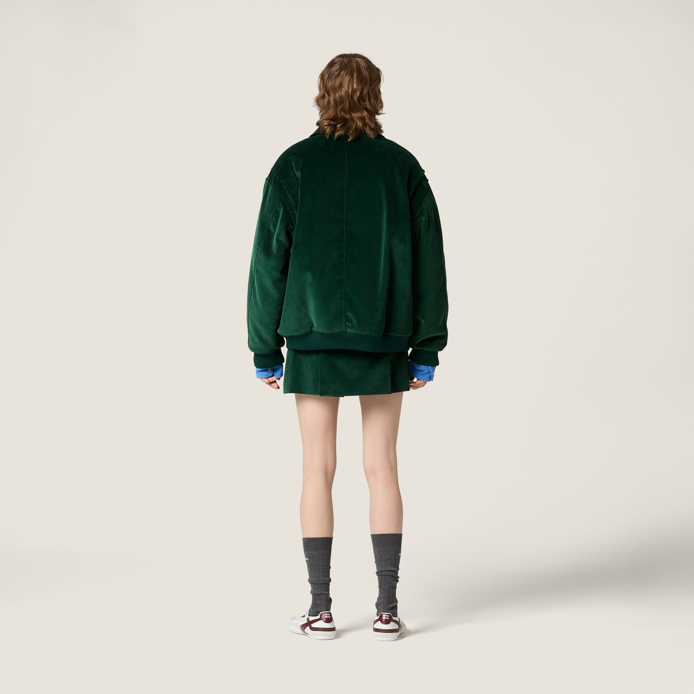 Padded corduroy blouson - 3