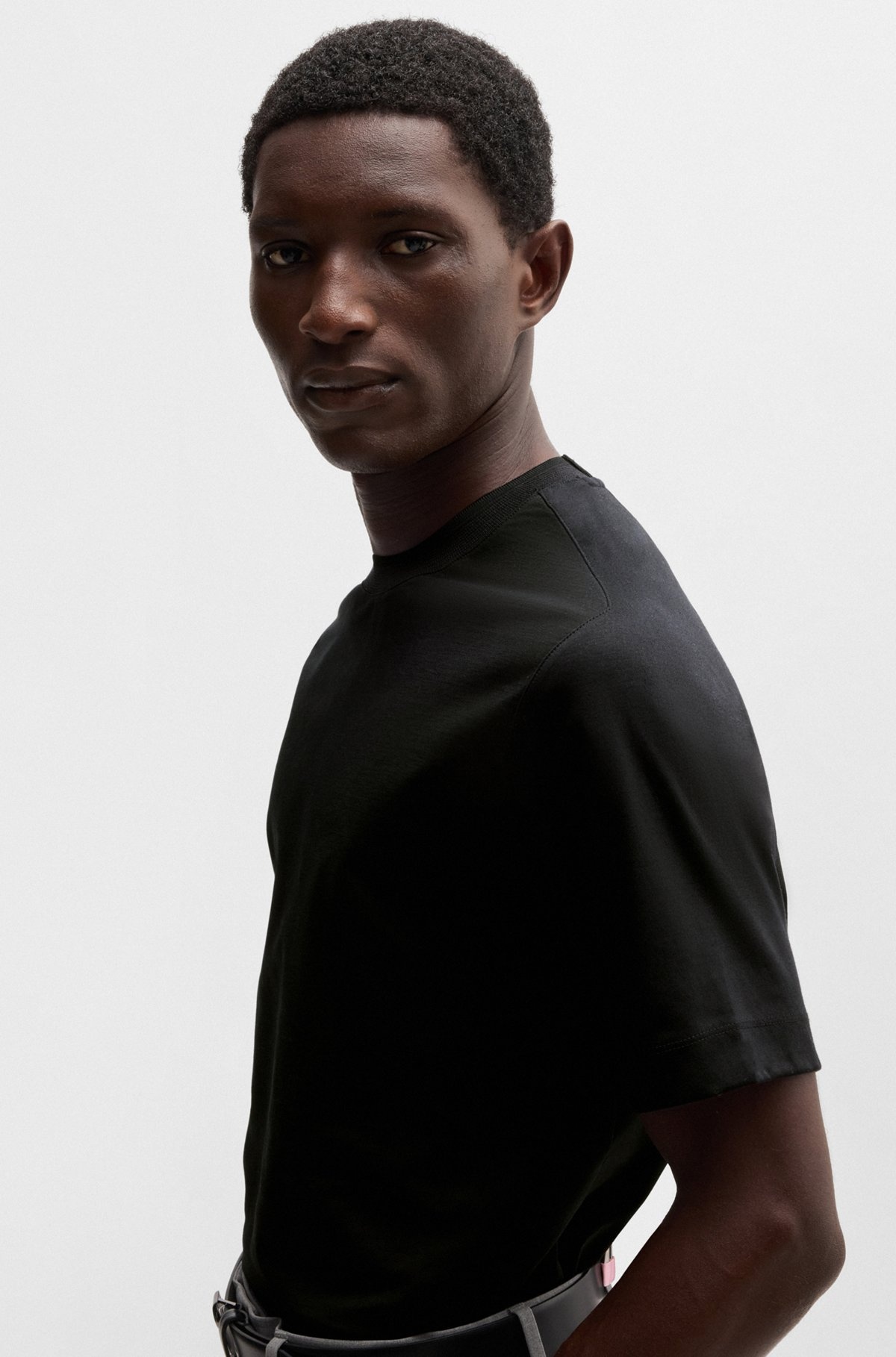 REGULAR-FIT T-SHIRT WITH STRUCTURED BODY - 3
