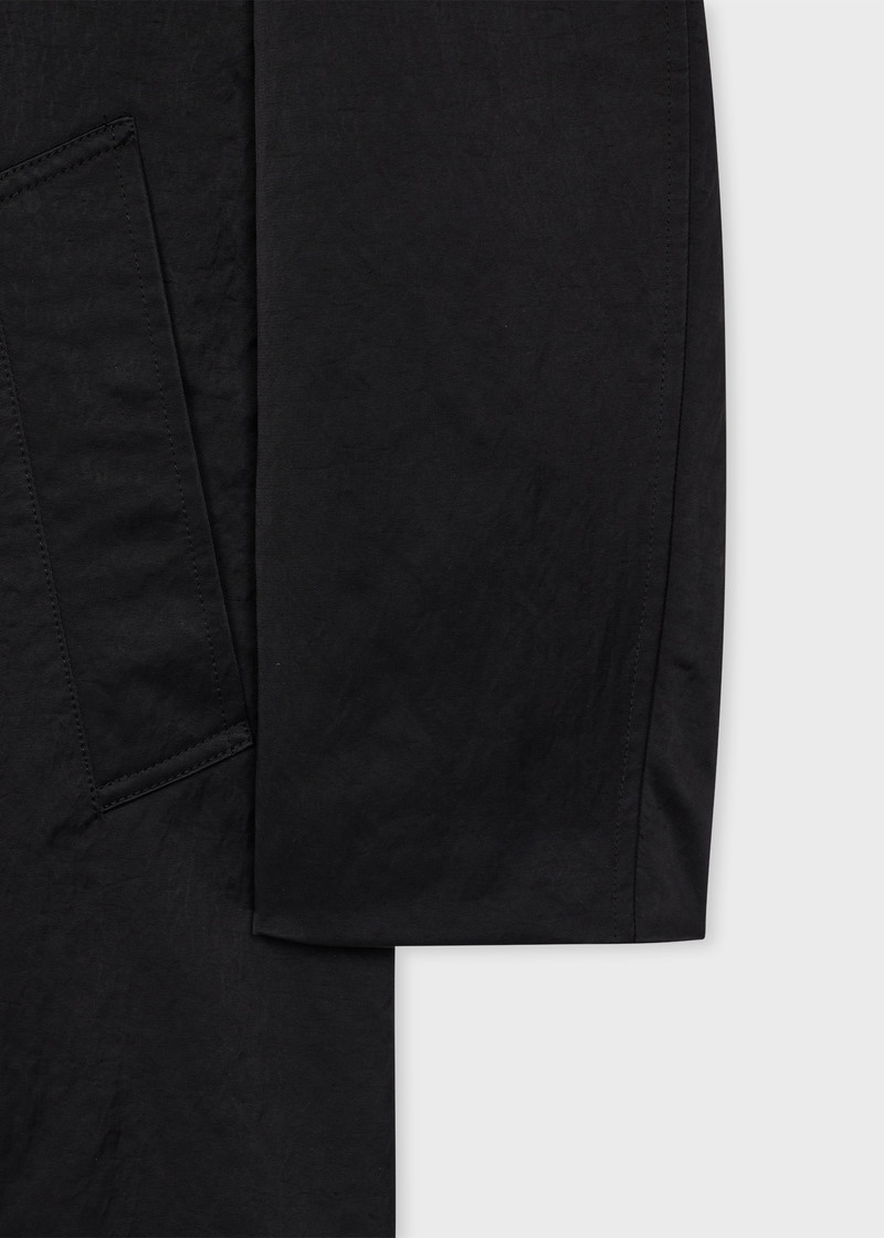 Black Recycled Nylon-Blend Mac 3