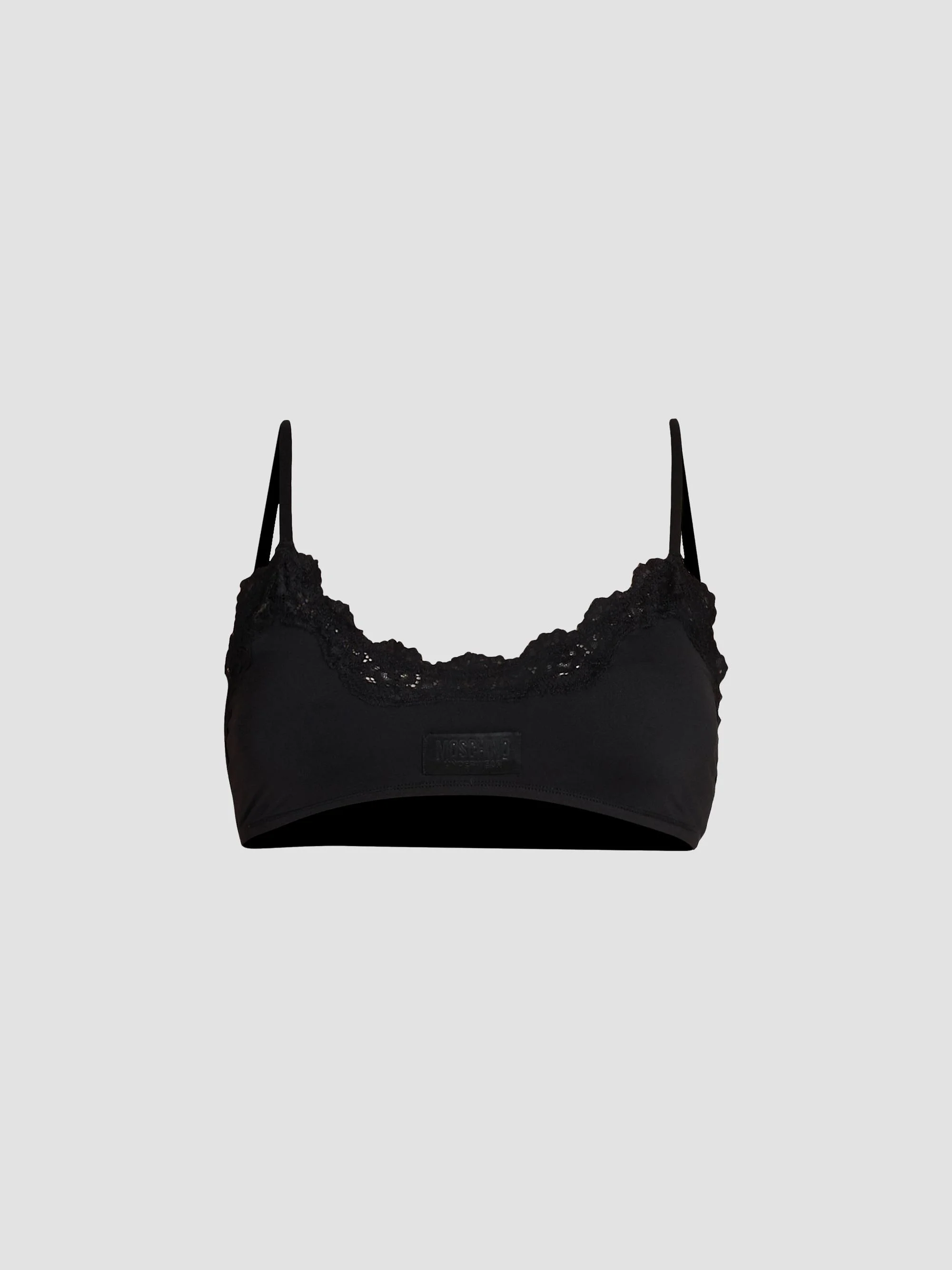 Women's Lace Bandeau Bra - Black - 1
