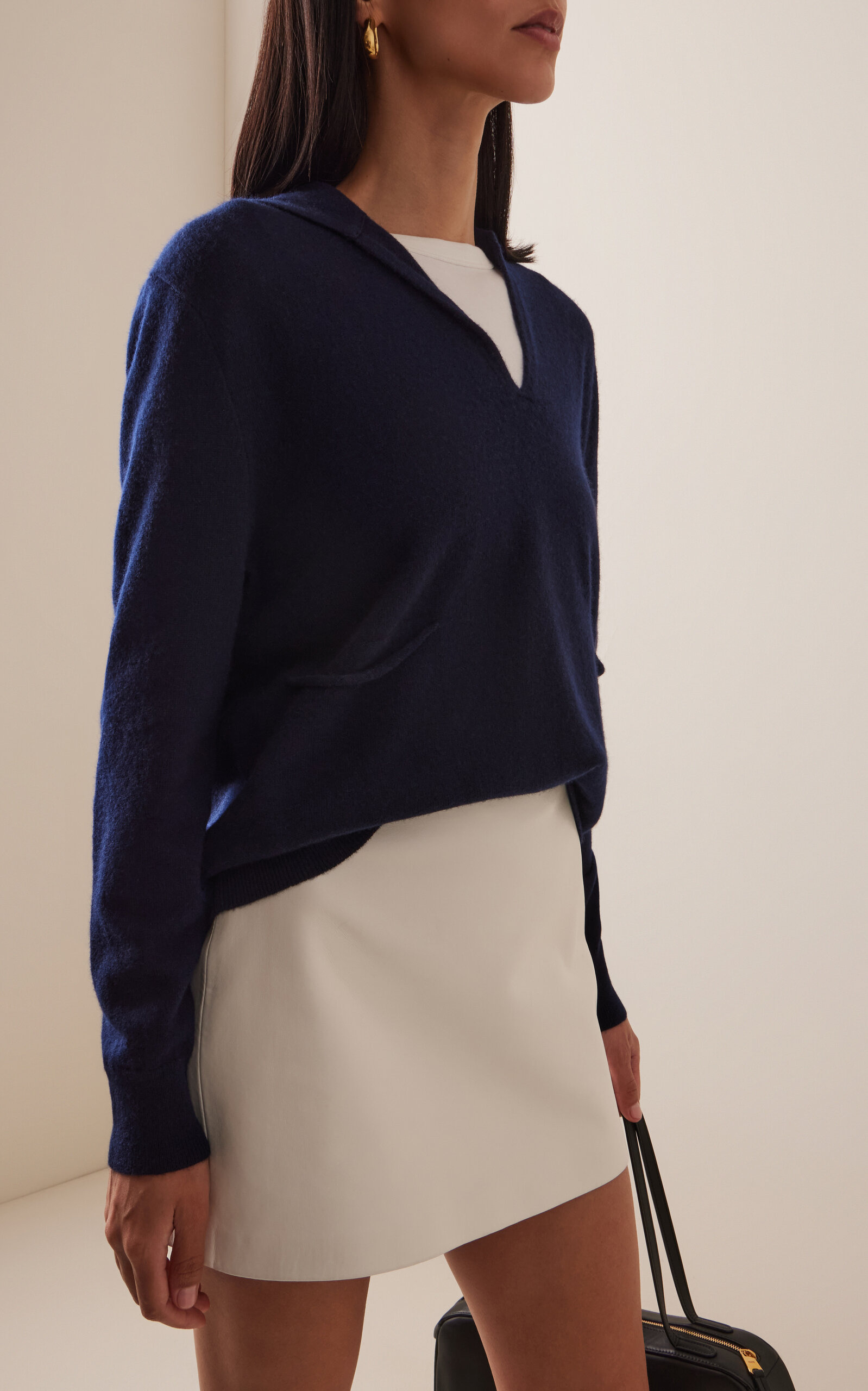 Surie Cashmere Sweater navy - 3