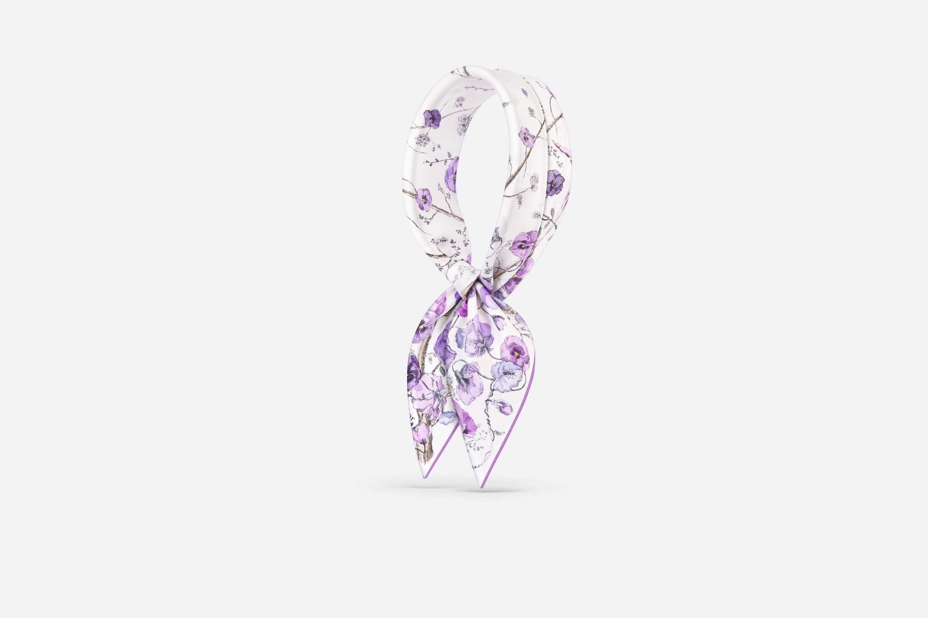 Le Bal des Fleurs Violette 70 Square Scarf - 3