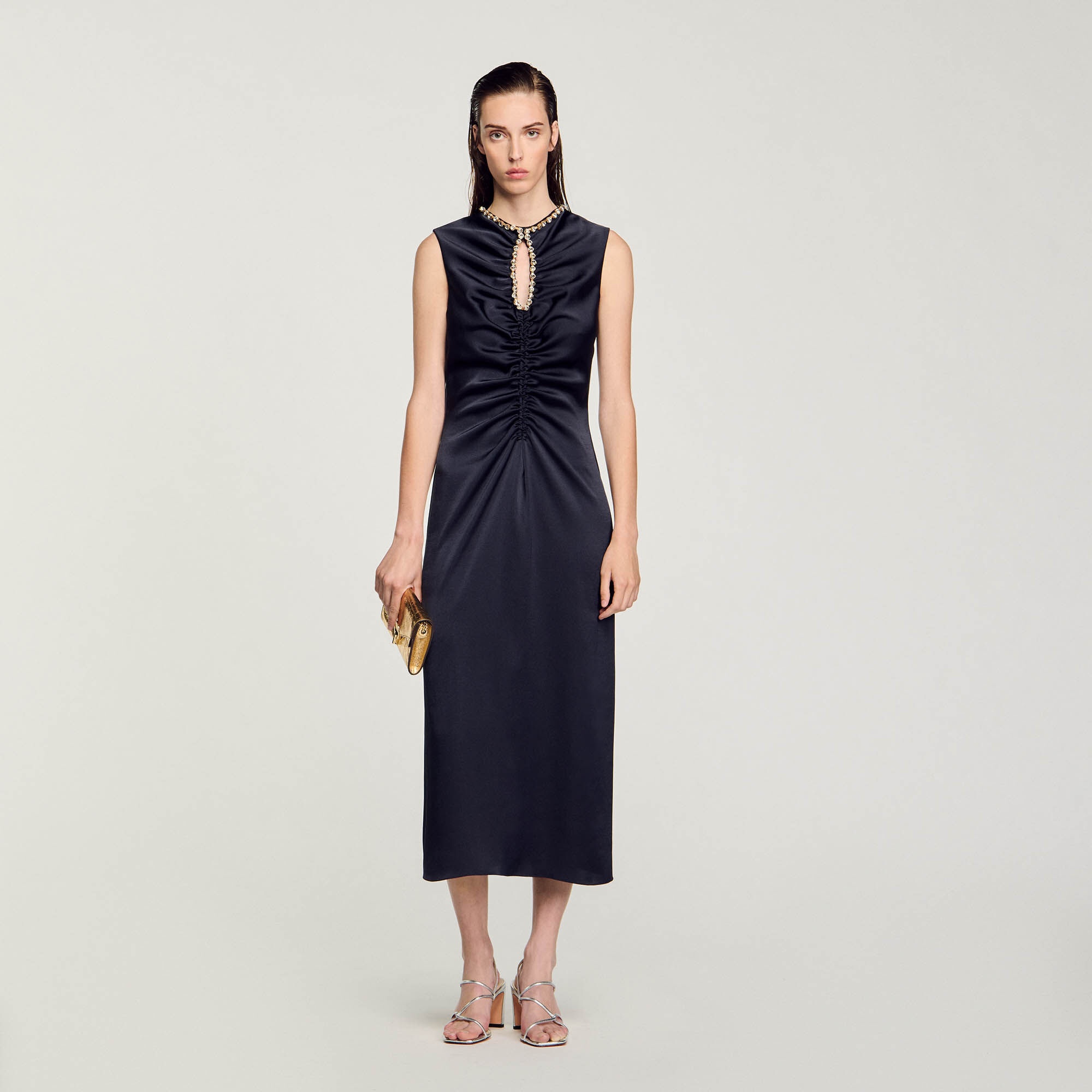 RHINESTONE MIDI DRESS - 2